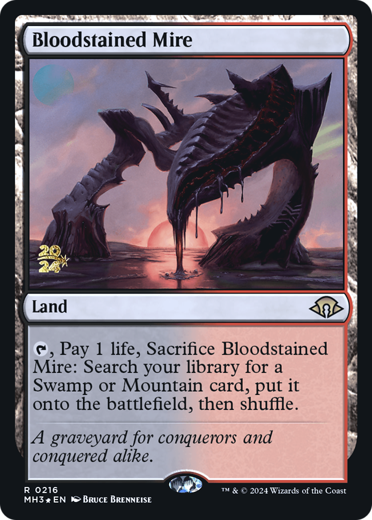 Bloodstained Mire | Modern Horizons 3 Promos #216s [foil]
