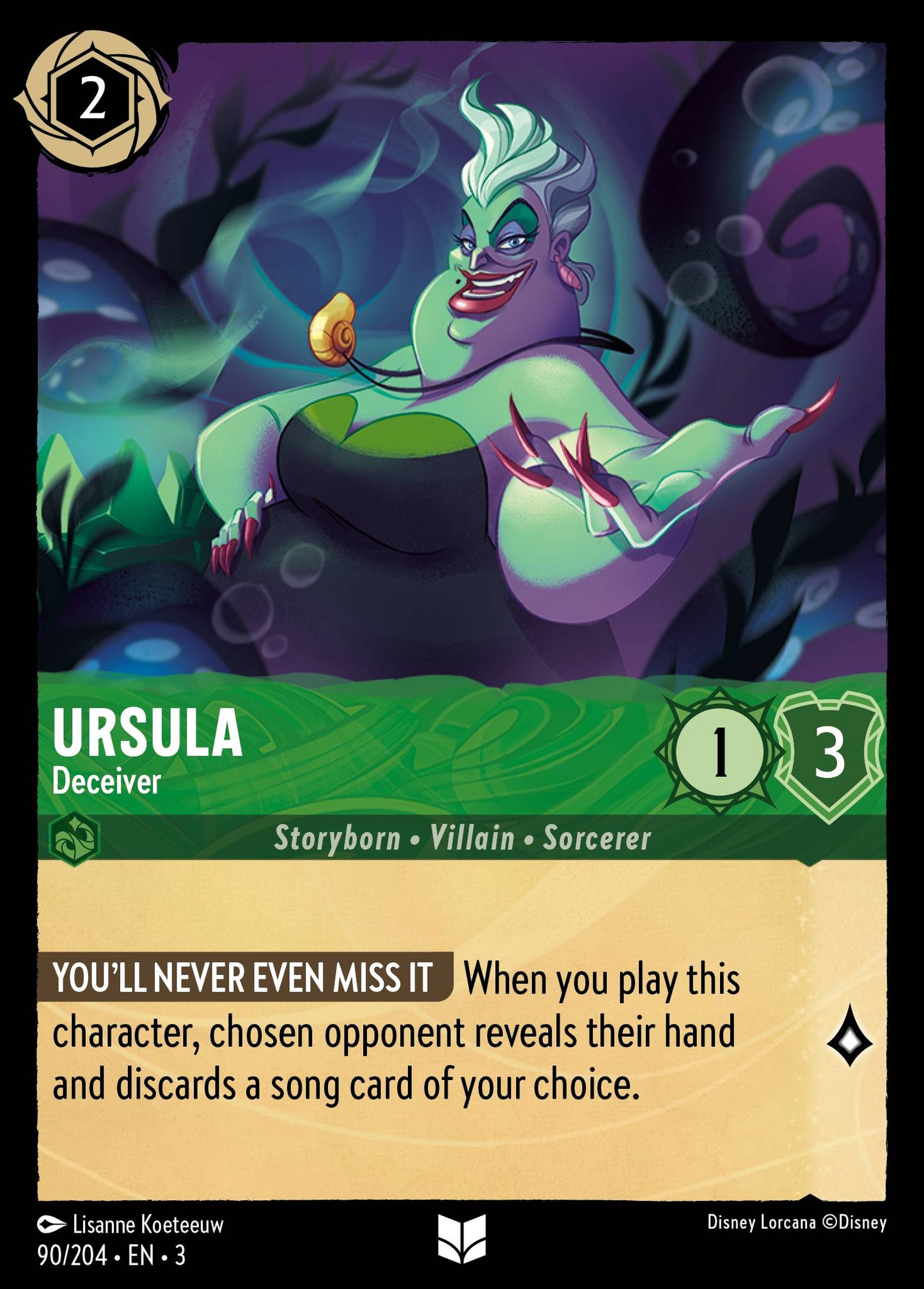 Ursula - Deceiver | Into the Inklands #90 [foil]