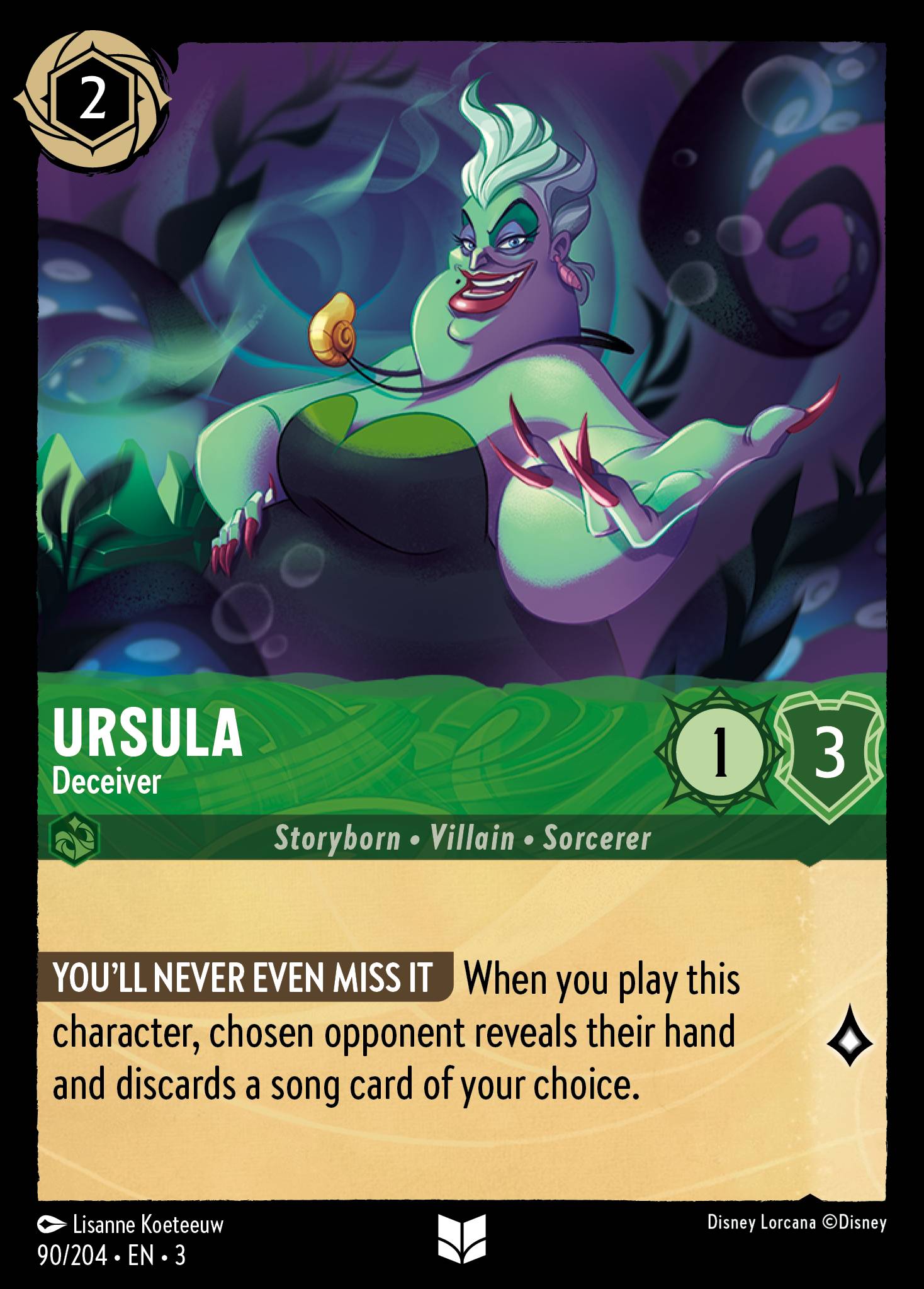 Ursula - Deceiver | Into the Inklands #90 [foil]