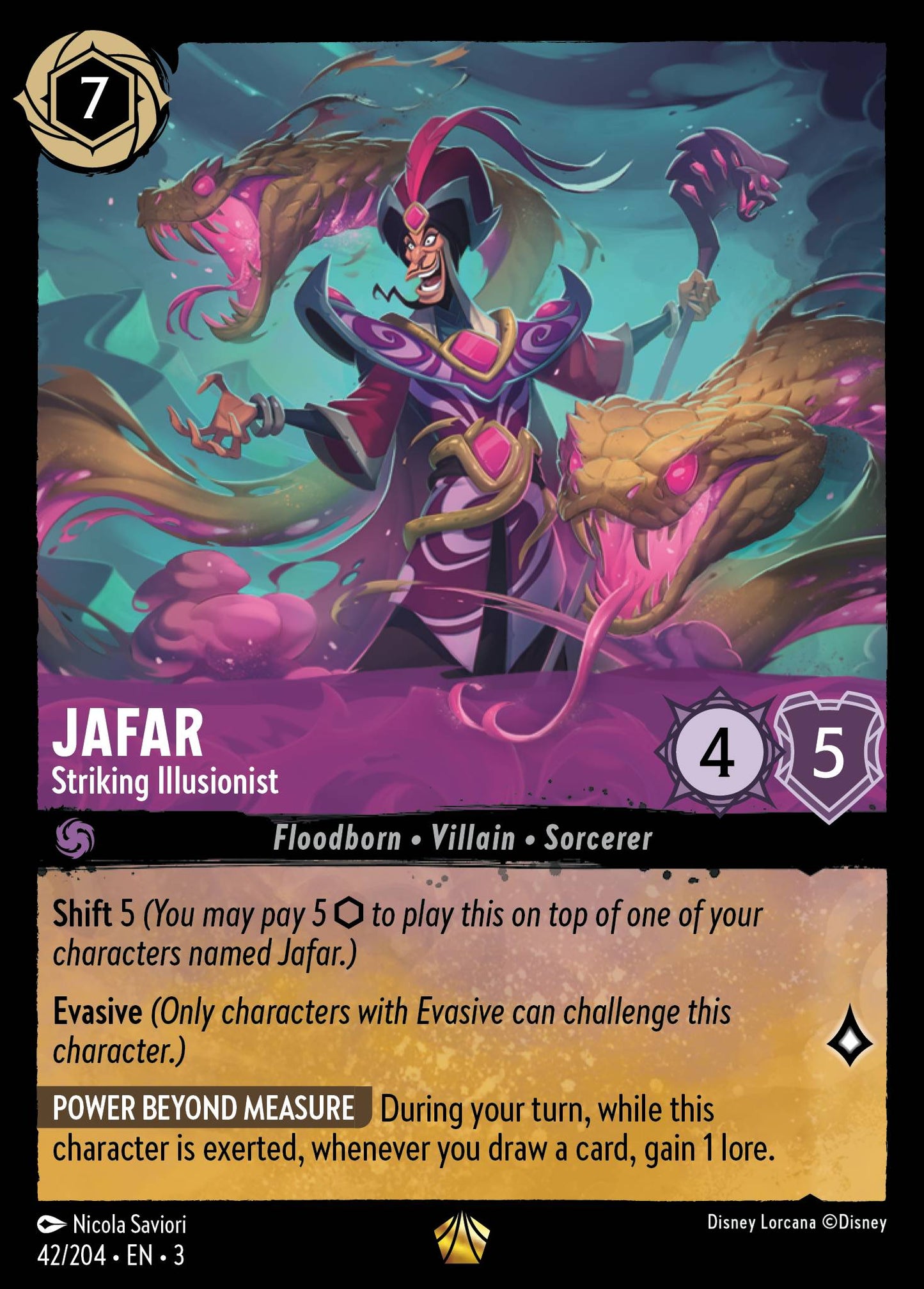 Jafar - Striking Illusionist | Into the Inklands #42 [foil]