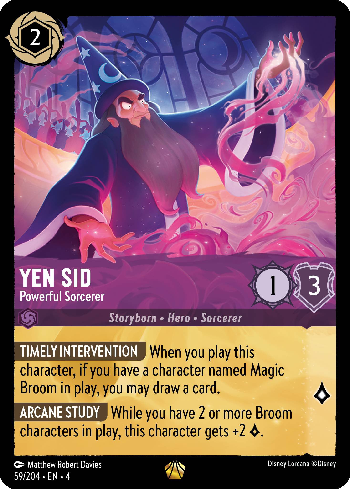 Yen Sid - Powerful Sorcerer | Ursula's Return #59 [foil]