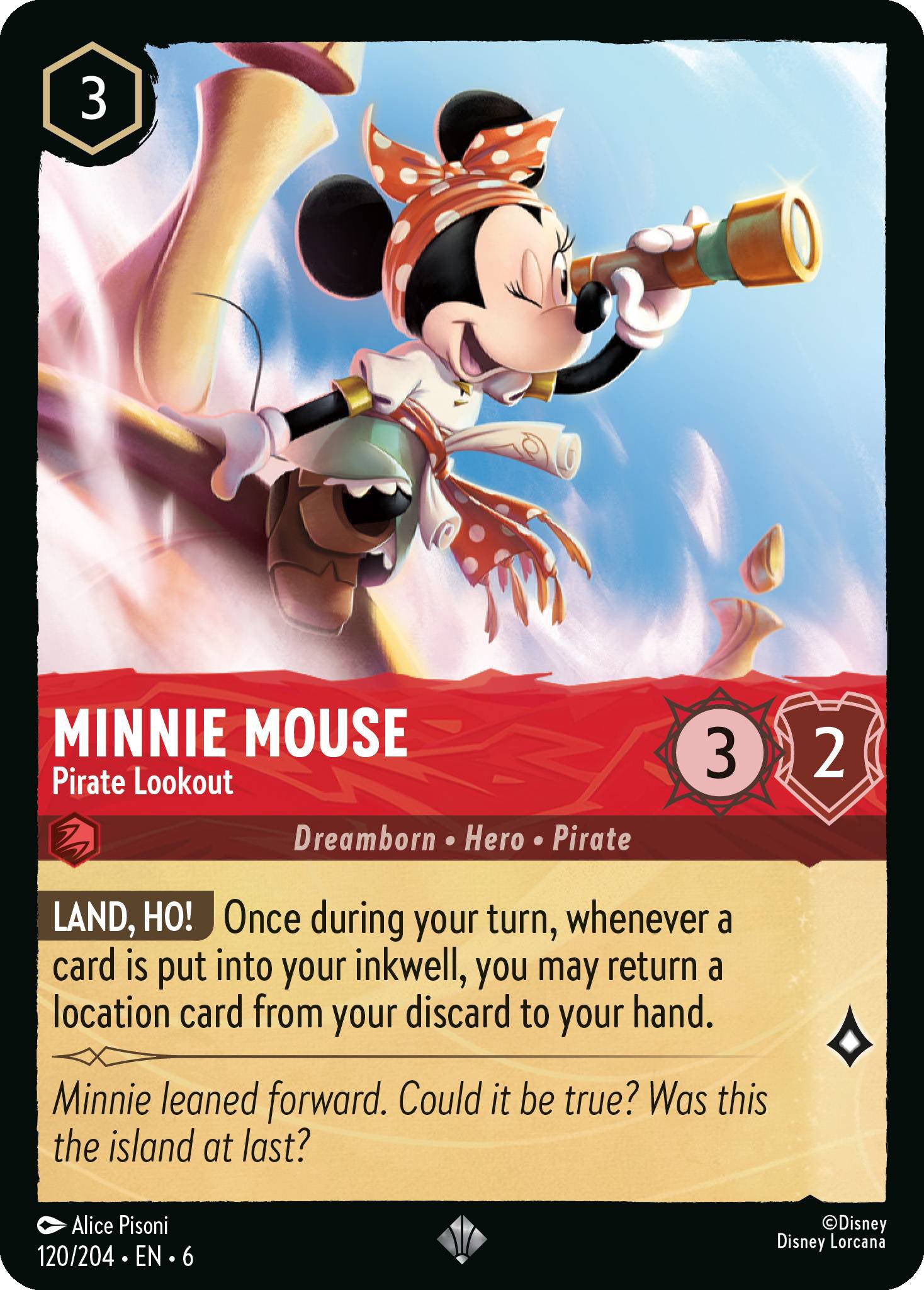 Minnie Mouse - Pirate Lookout | Azurite Sea #120 [foil]