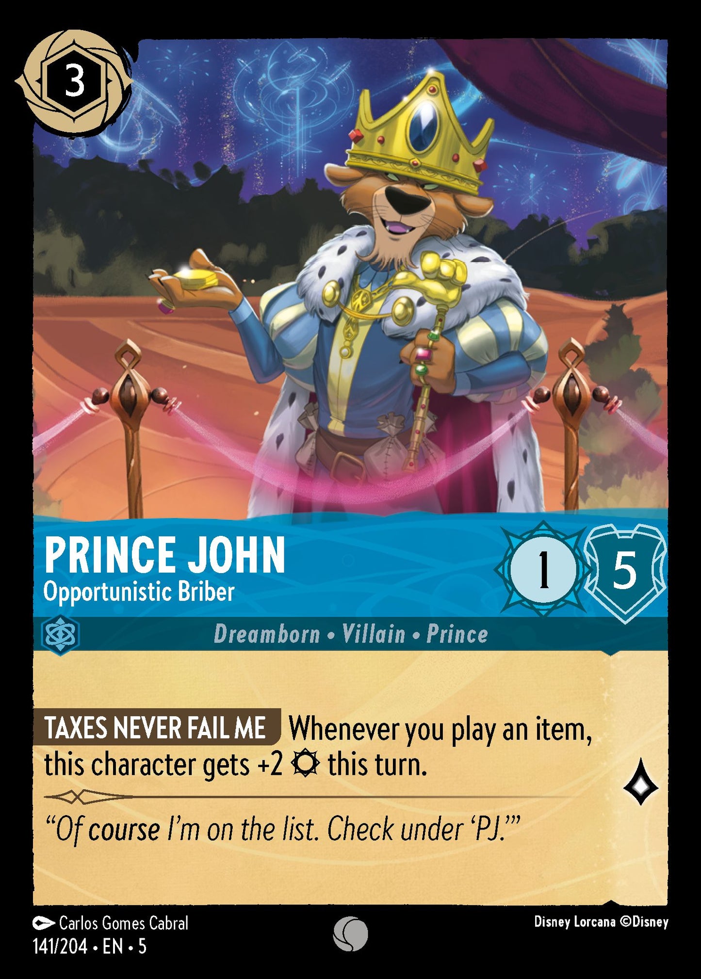 Prince John - Opportunistic Briber | Shimmering Skies #141 [foil]