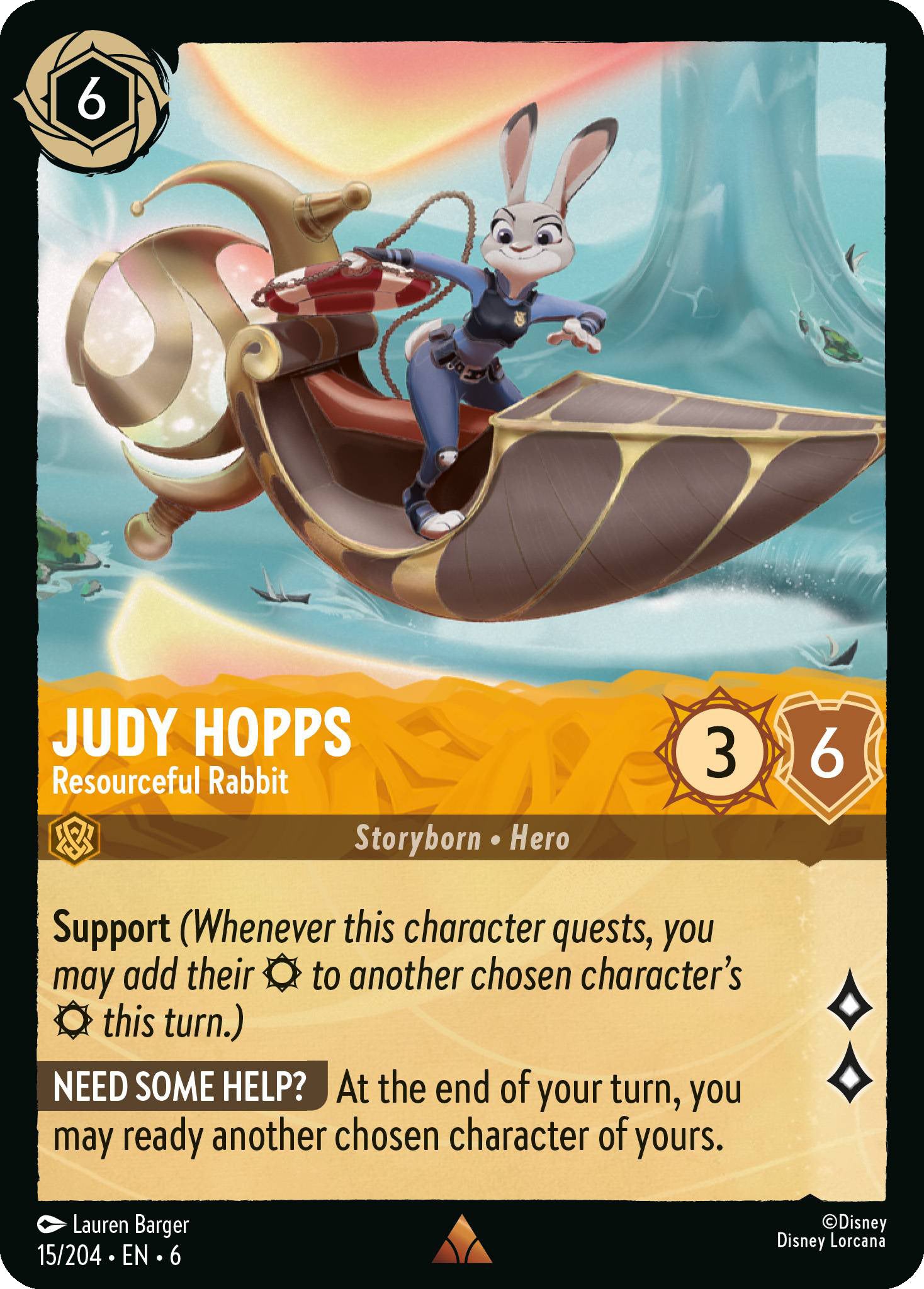 Judy Hopps - Resourceful Rabbit | Azurite Sea #15 [foil]