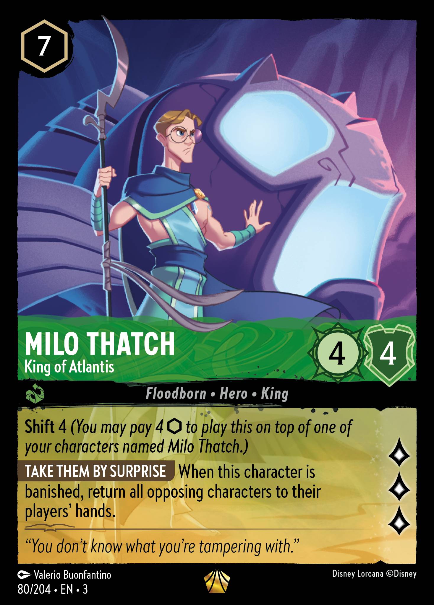 Milo Thatch - King of Atlantis | Into the Inklands #80 [foil]