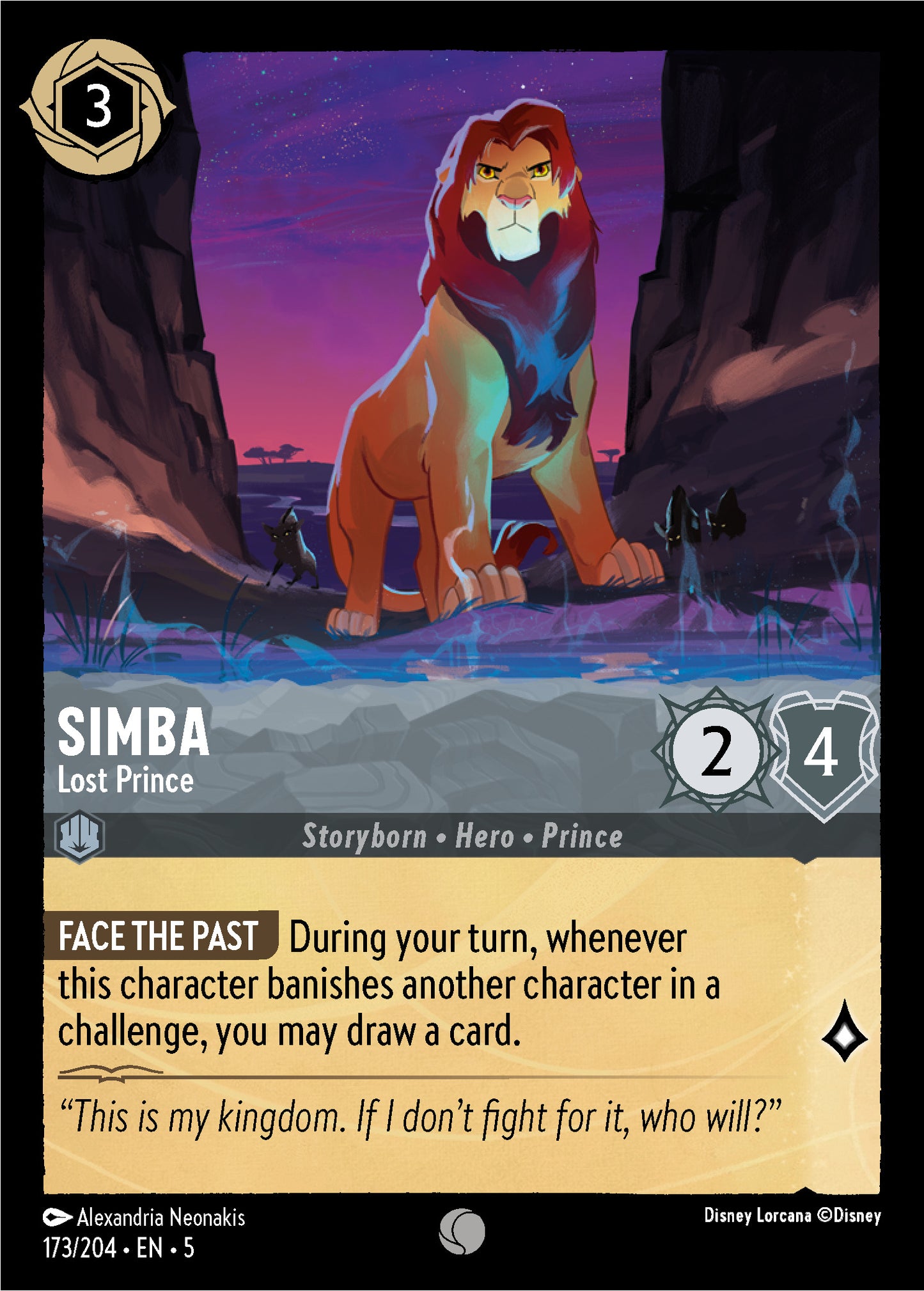 Simba - Lost Prince | Shimmering Skies #173 [foil]