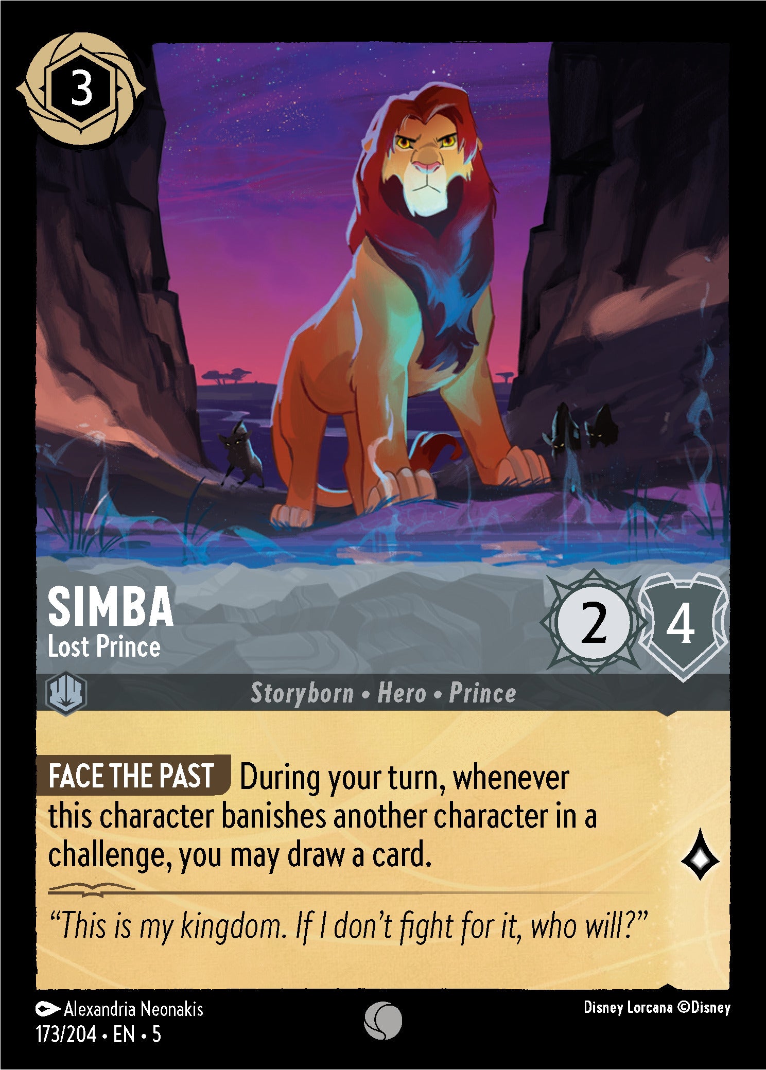Simba - Lost Prince | Shimmering Skies #173 [foil]