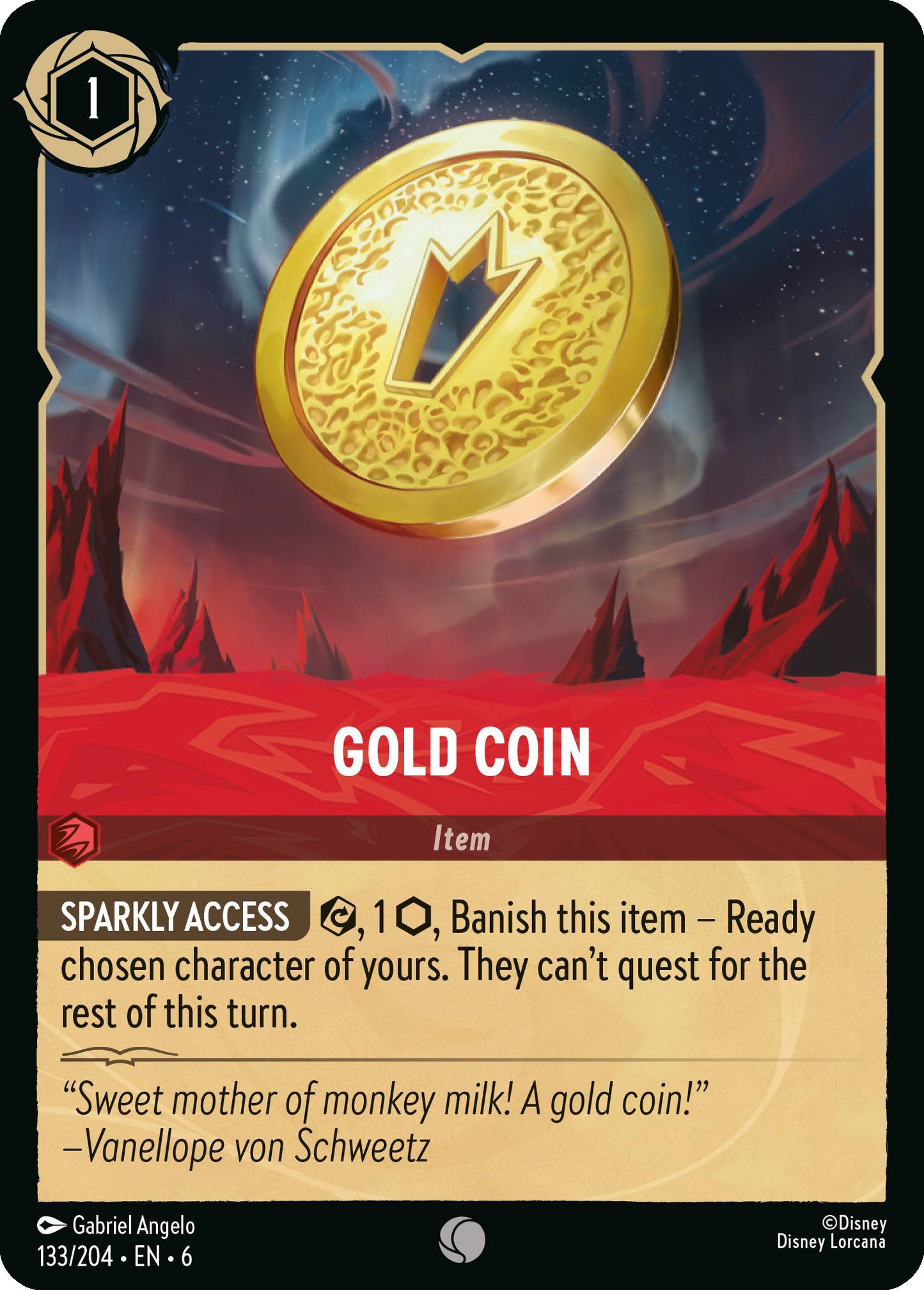 Gold Coin | Azurite Sea #133 [foil]