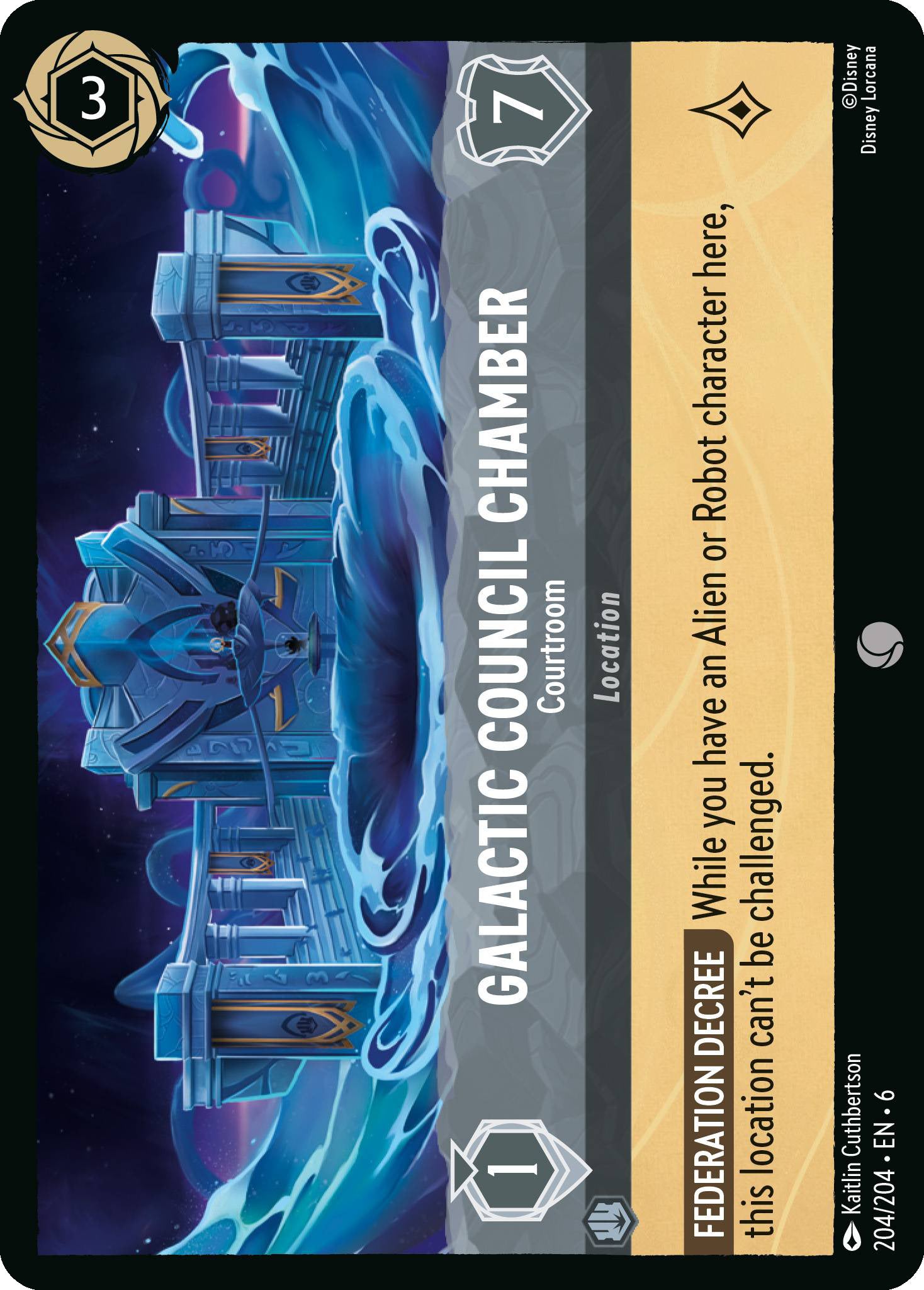 Galactic Council Chamber - Courtroom | Azurite Sea #204 [foil]