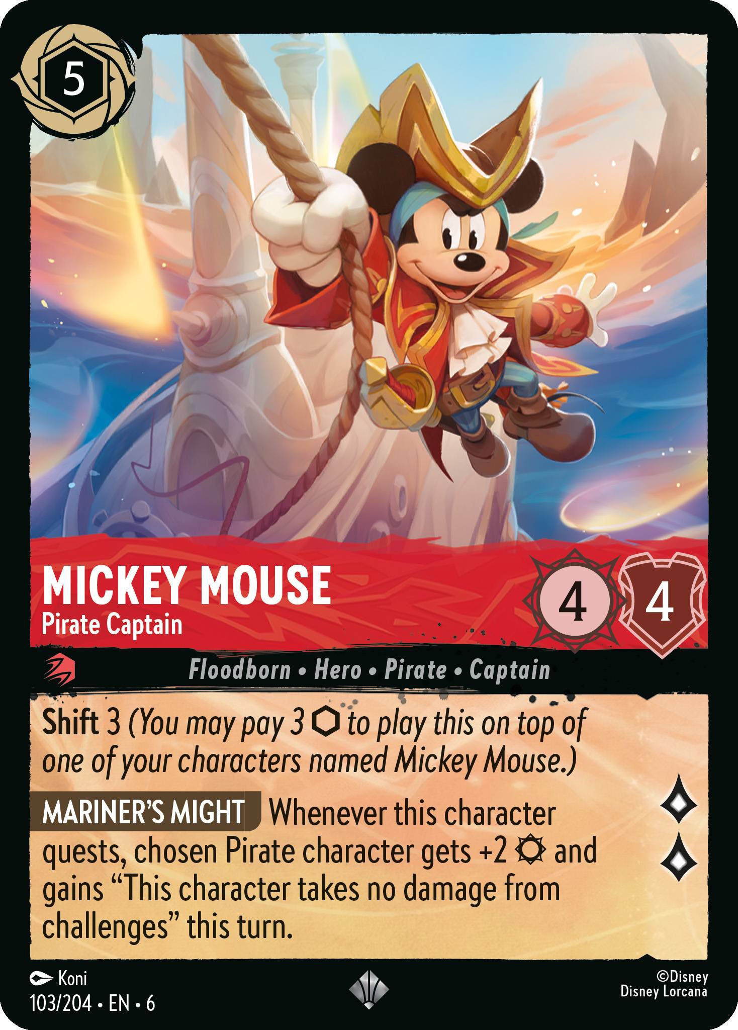 Mickey Mouse - Pirate Captain | Azurite Sea #103