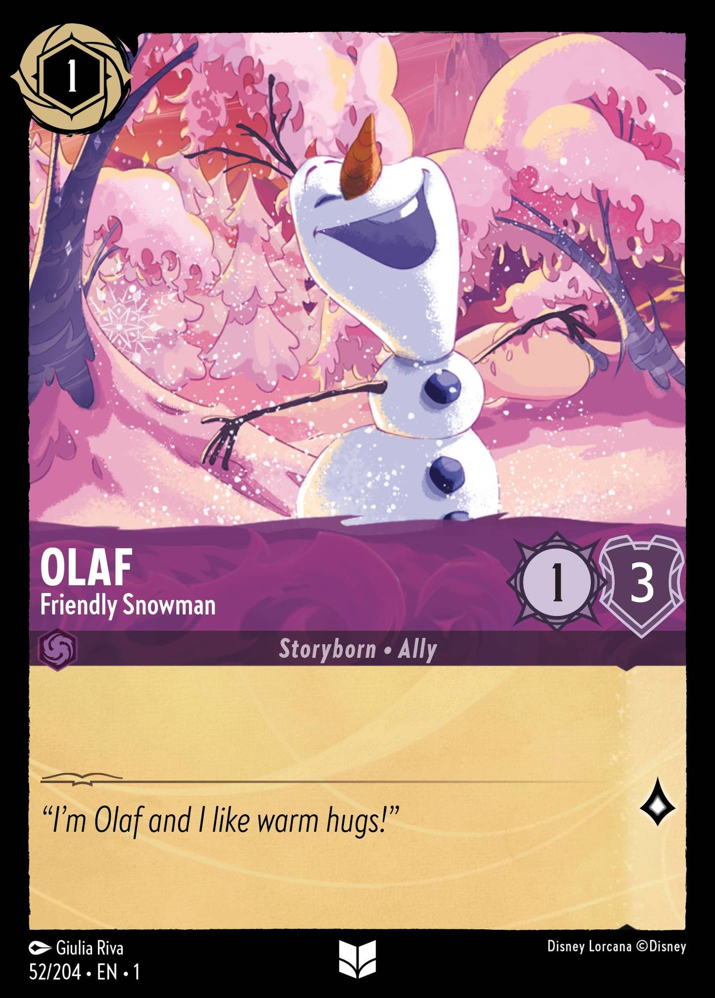 Olaf - Friendly Snowman | The First Chapter #52 [foil]