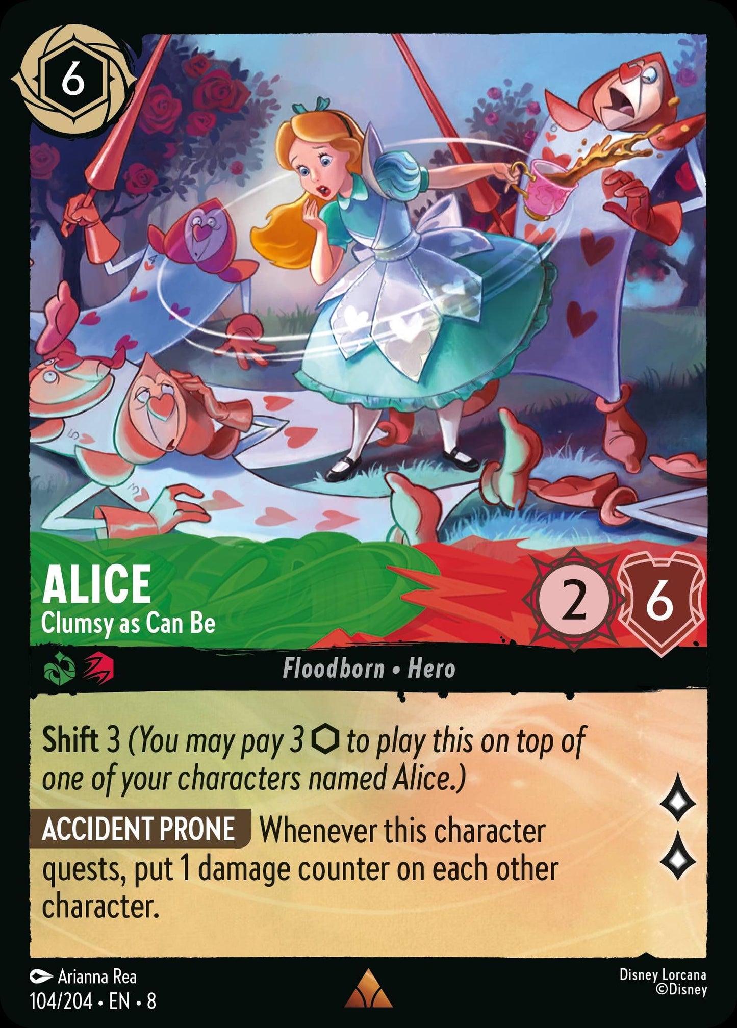 Alice - Clumsy as Can Be | Reign of Jafar #104 [foil]