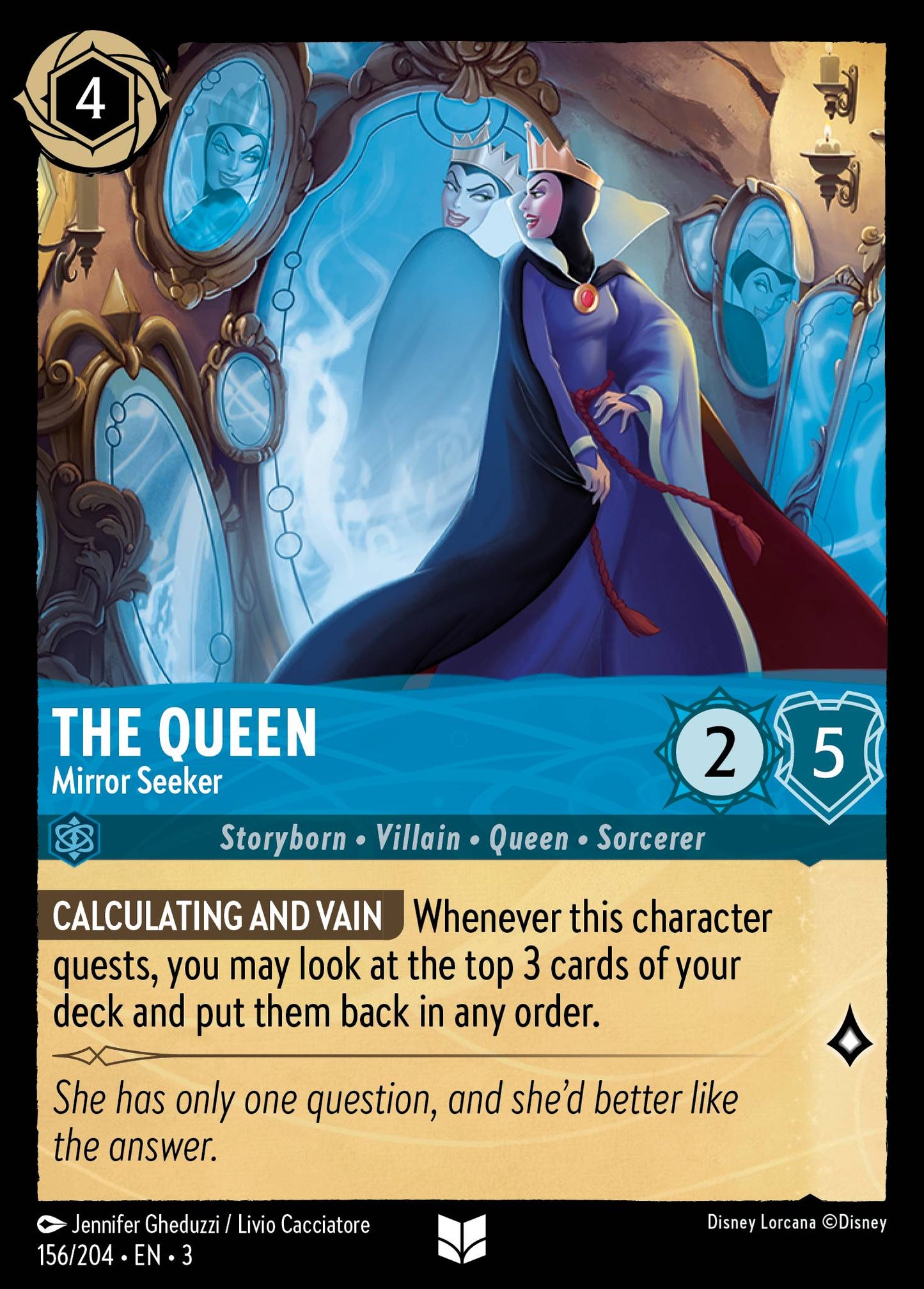 The Queen - Mirror Seeker | Into the Inklands #156 [foil]