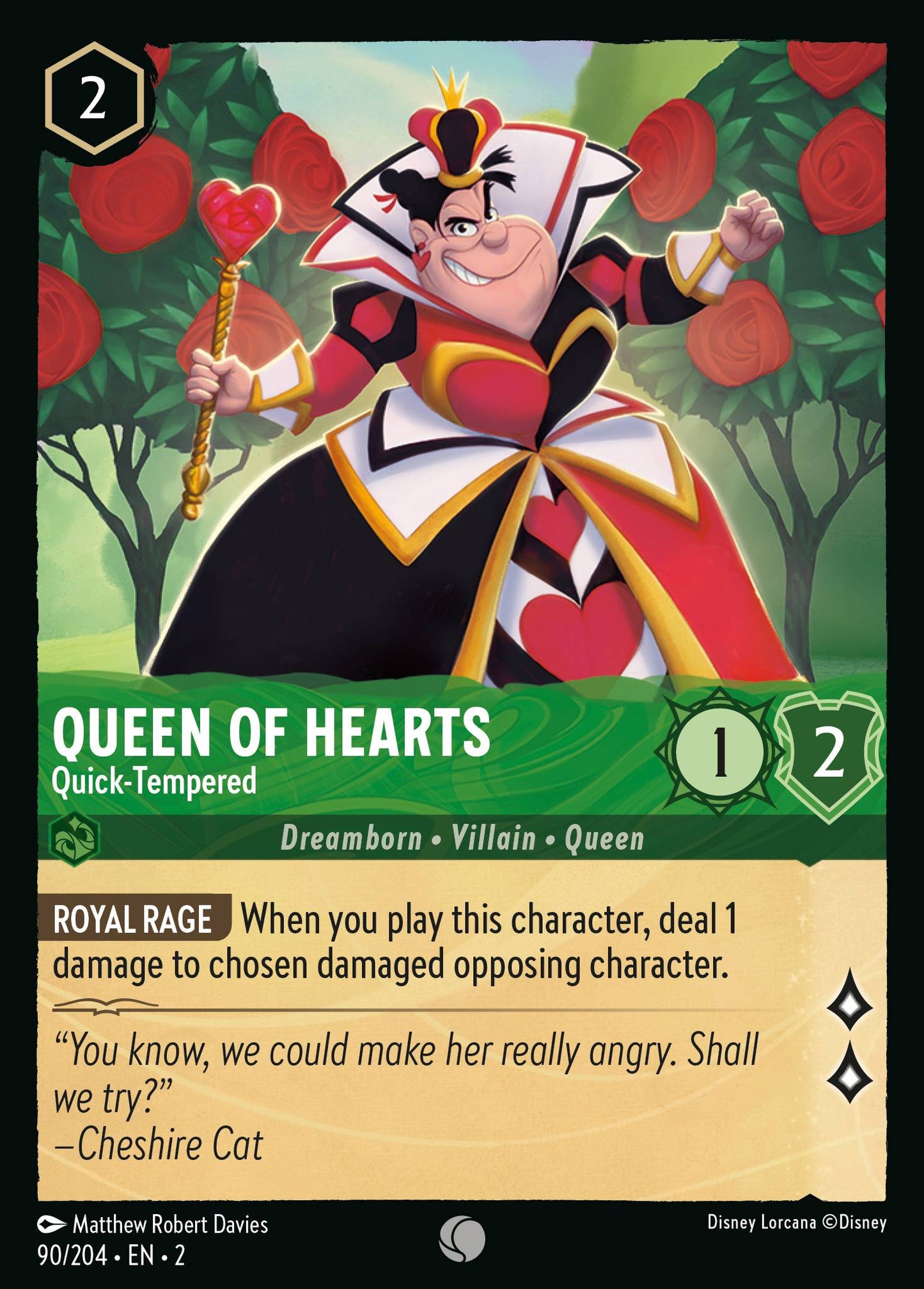 Queen of Hearts - Quick-Tempered | Rise of the Floodborn #90 [foil]