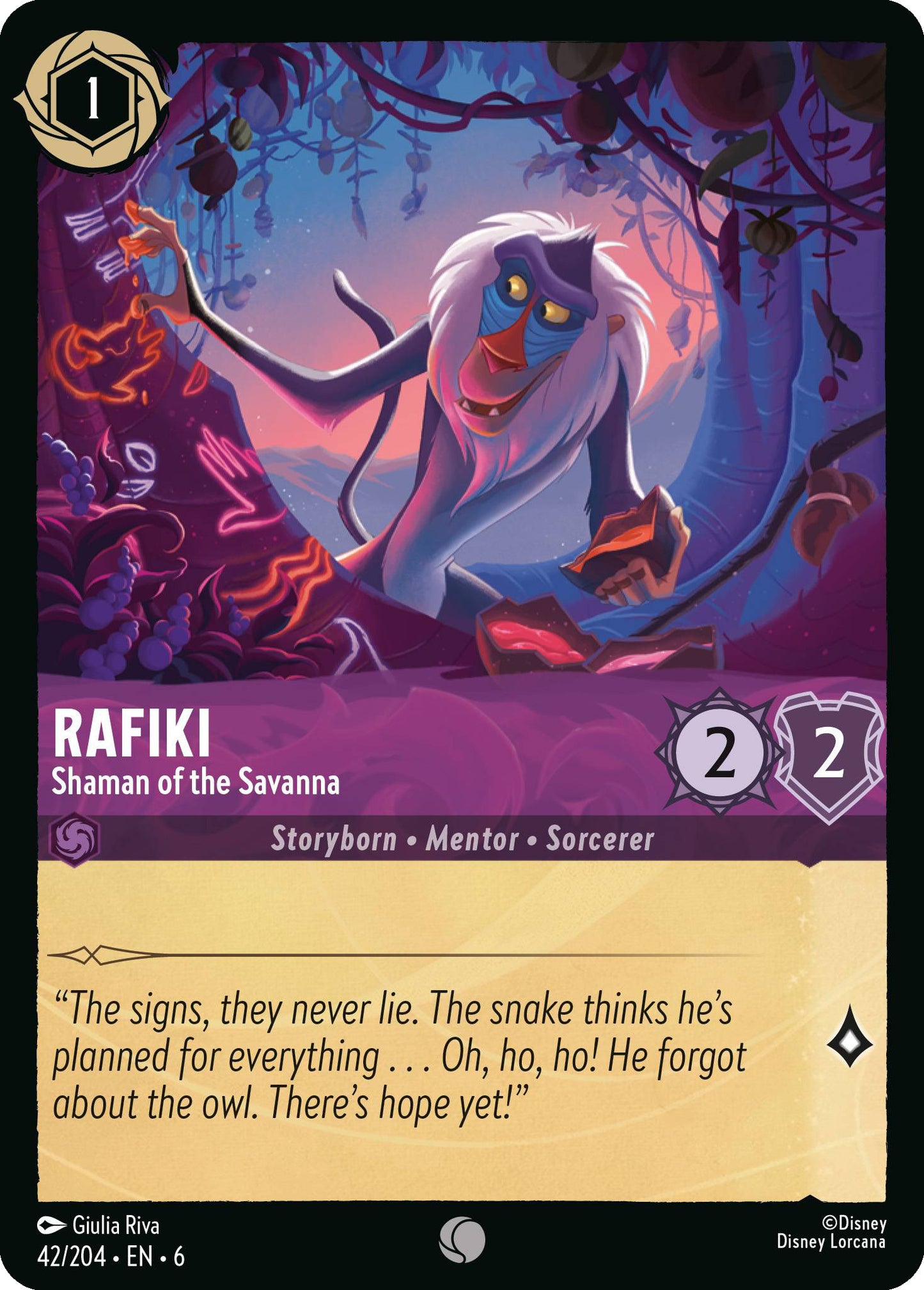 Rafiki - Shaman of the Savanna | Azurite Sea #42 [foil]