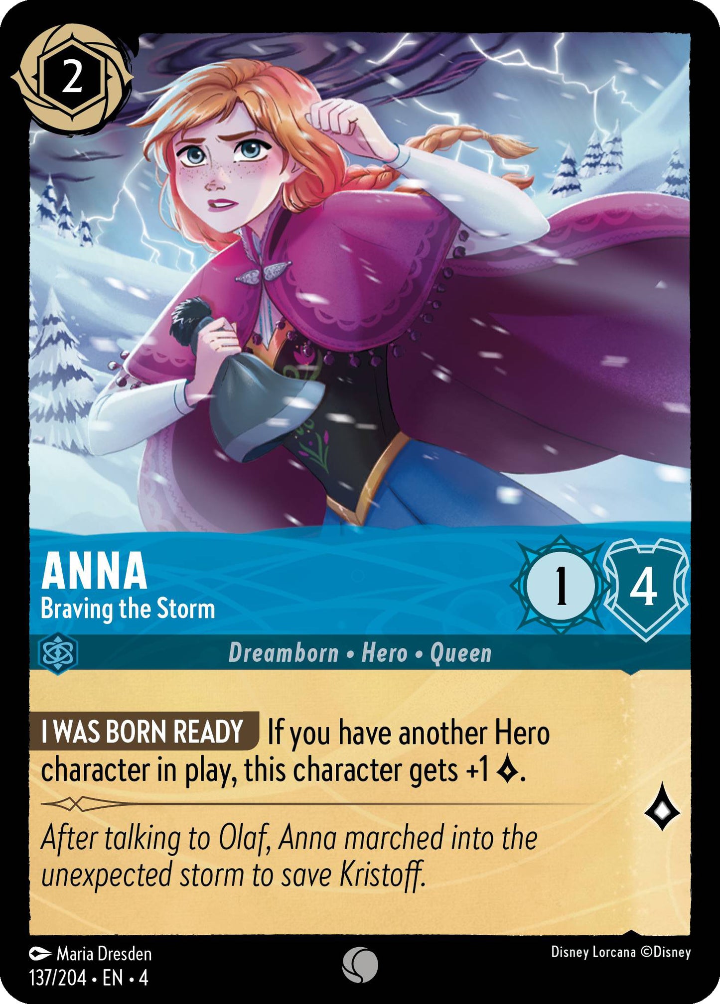 Anna - Braving the Storm | Ursula's Return #137 [foil]
