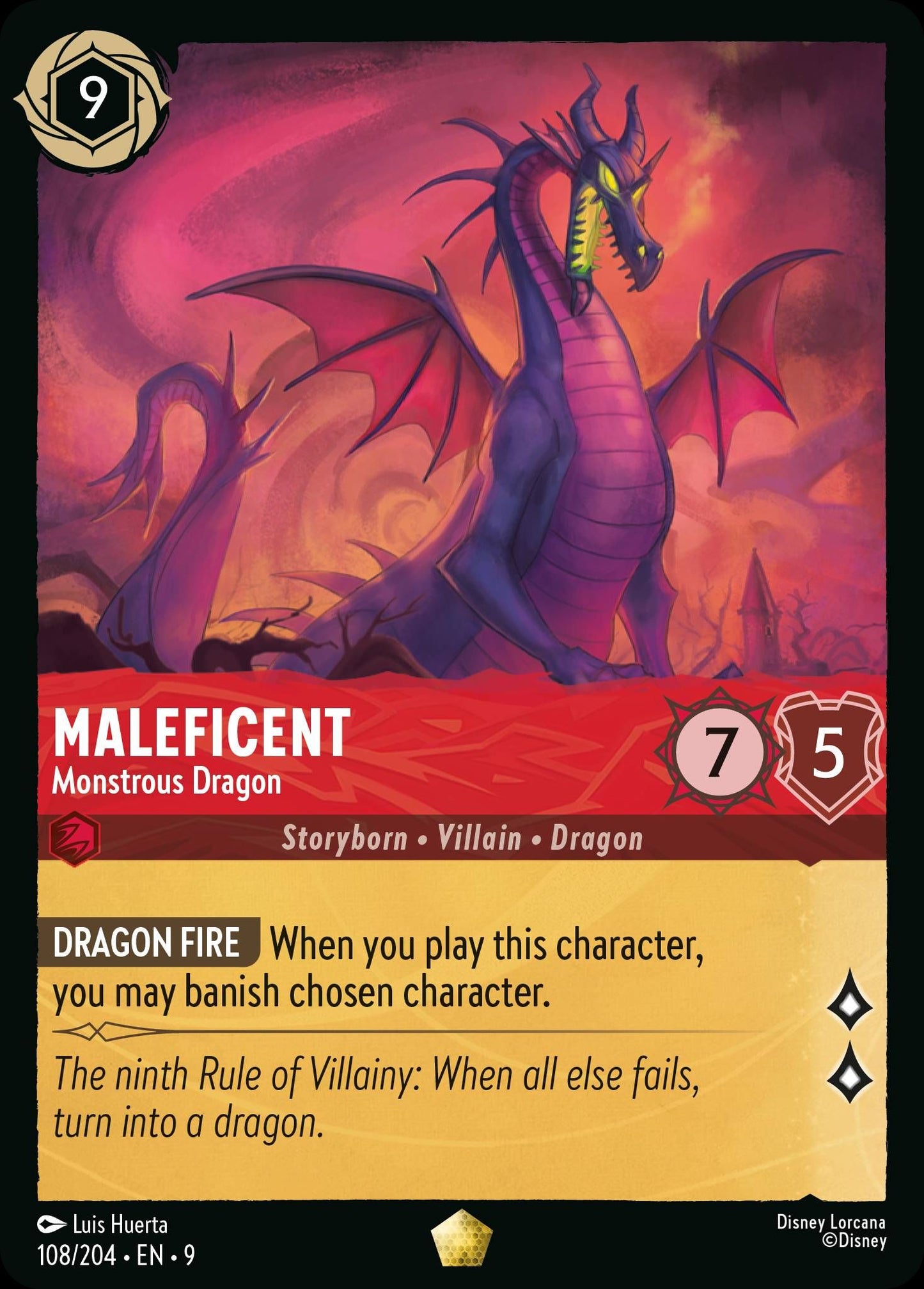 Maleficent - Monstrous Dragon | Fabled #108 [foil]