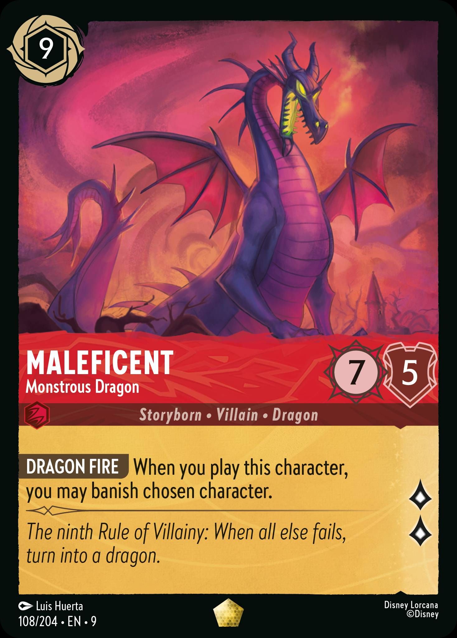 Maleficent - Monstrous Dragon | Fabled #108 [foil]