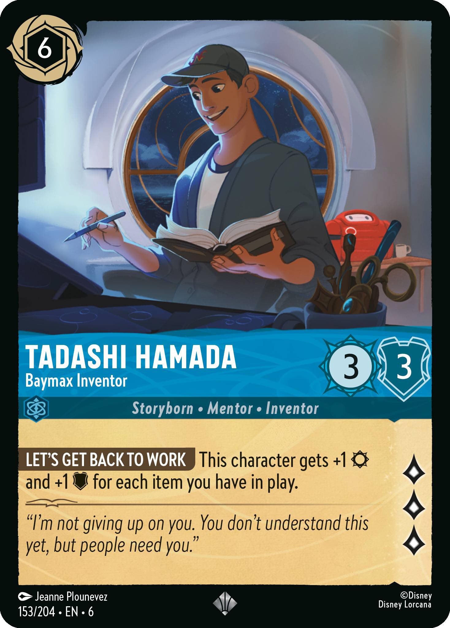 Tadashi Hamada - Baymax Inventor | Azurite Sea #153 [foil]
