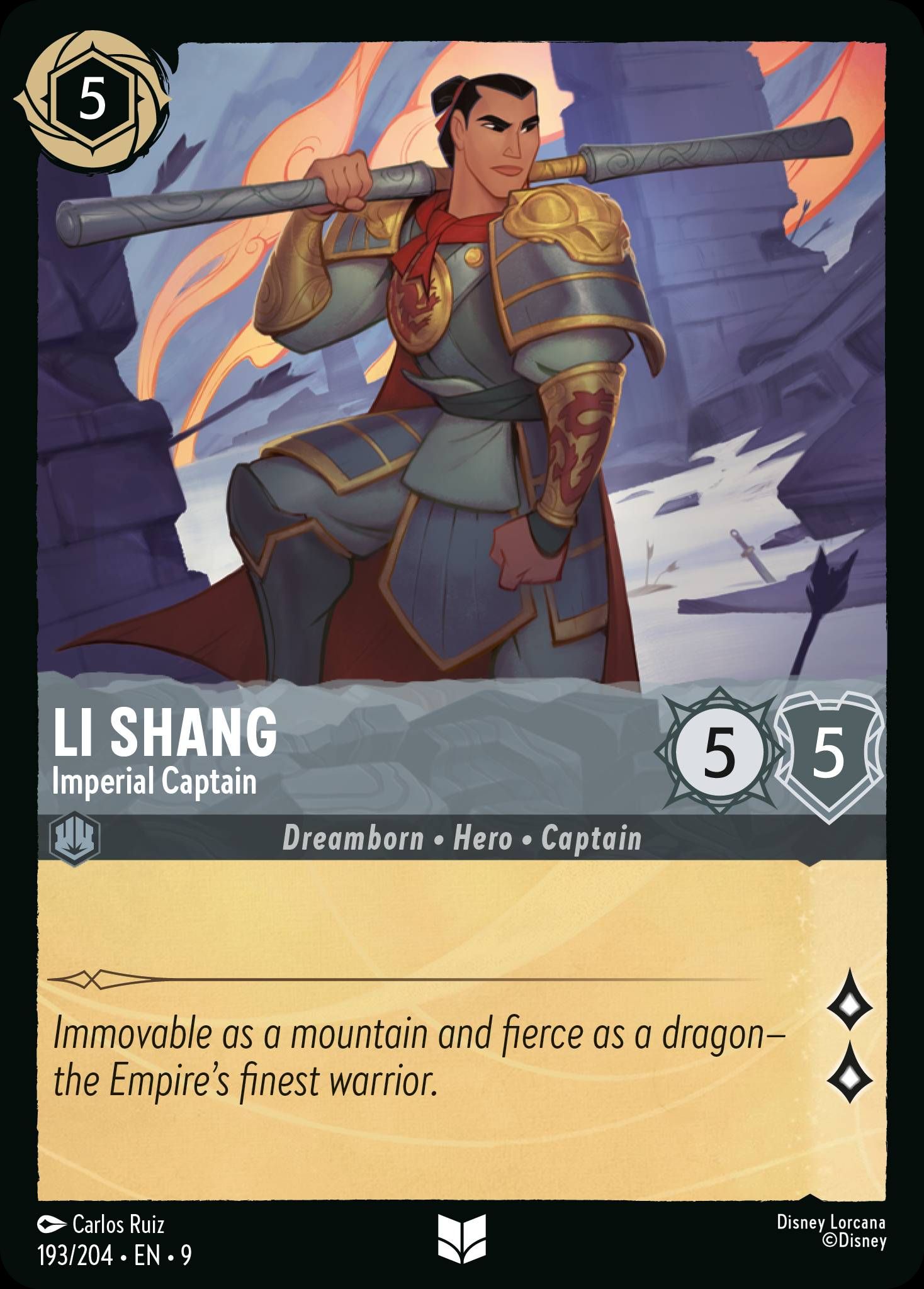 Li Shang - Imperial Captain | Fabled #193