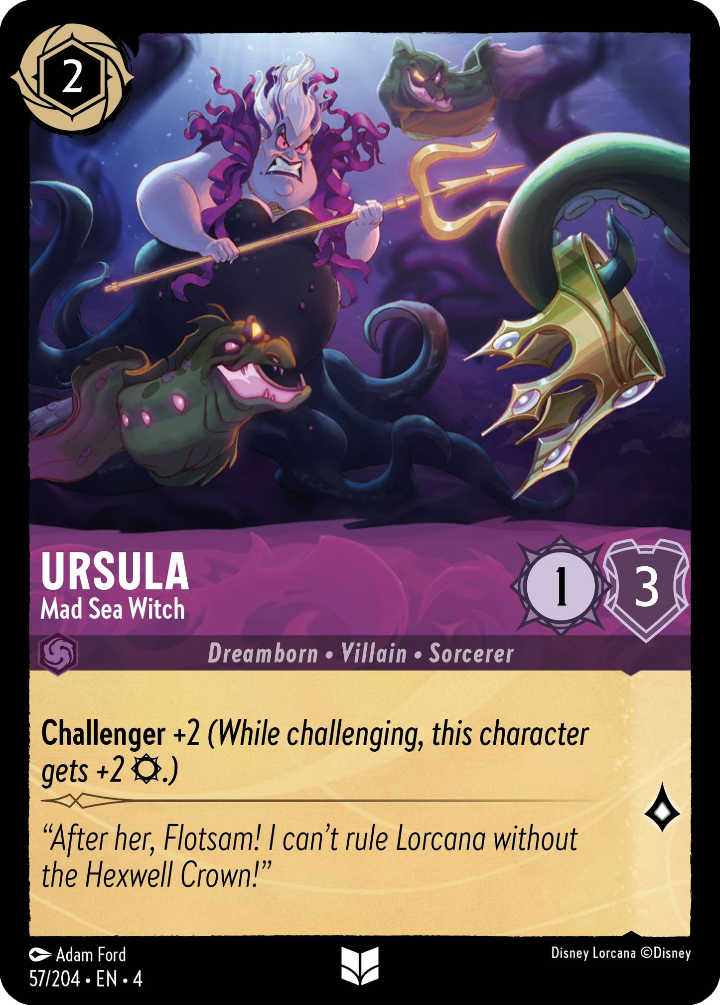 Ursula - Mad Sea Witch | Ursula's Return #57 [foil]