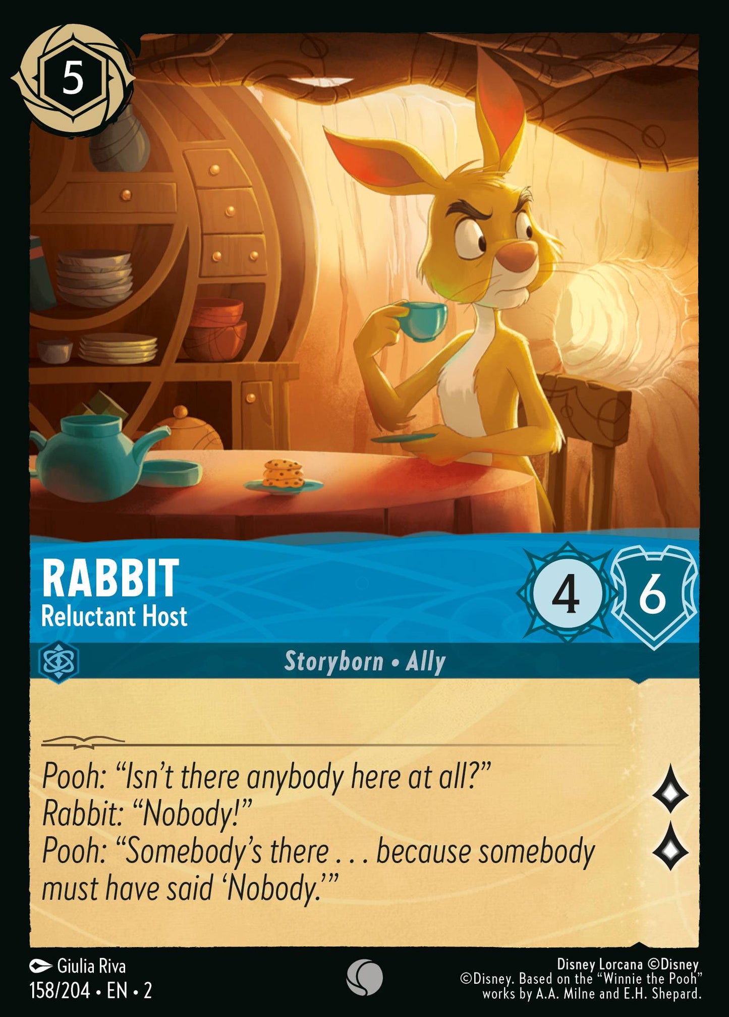 Rabbit - Reluctant Host | Rise of the Floodborn #158 [foil]