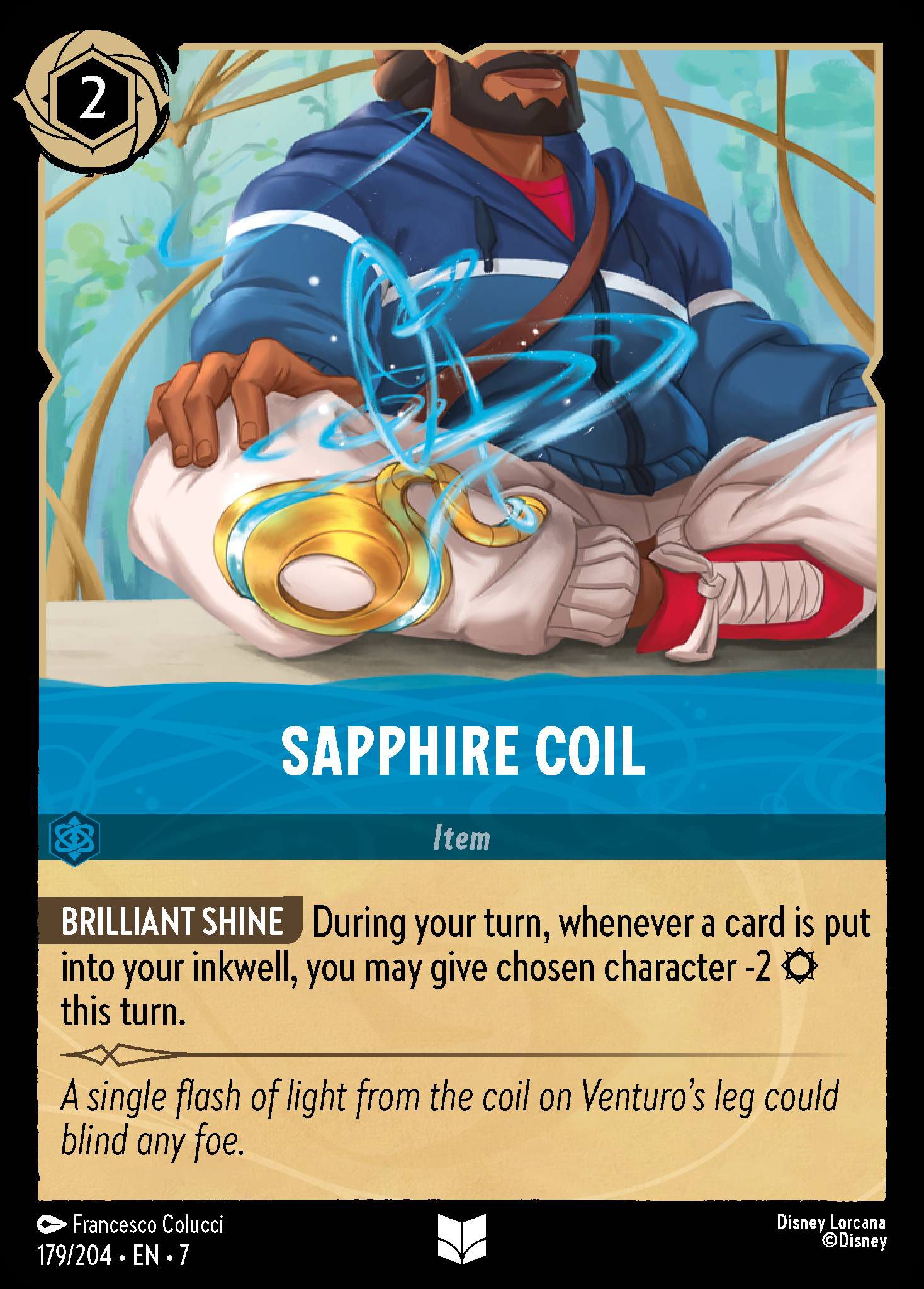 Sapphire Coil | Archazia's Island #179 [foil]