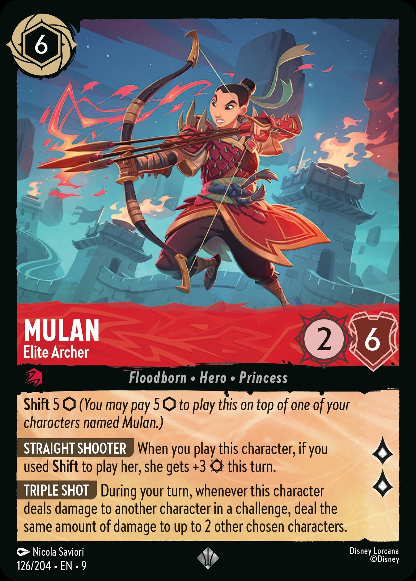 Mulan - Elite Archer | Fabled #126 [foil]