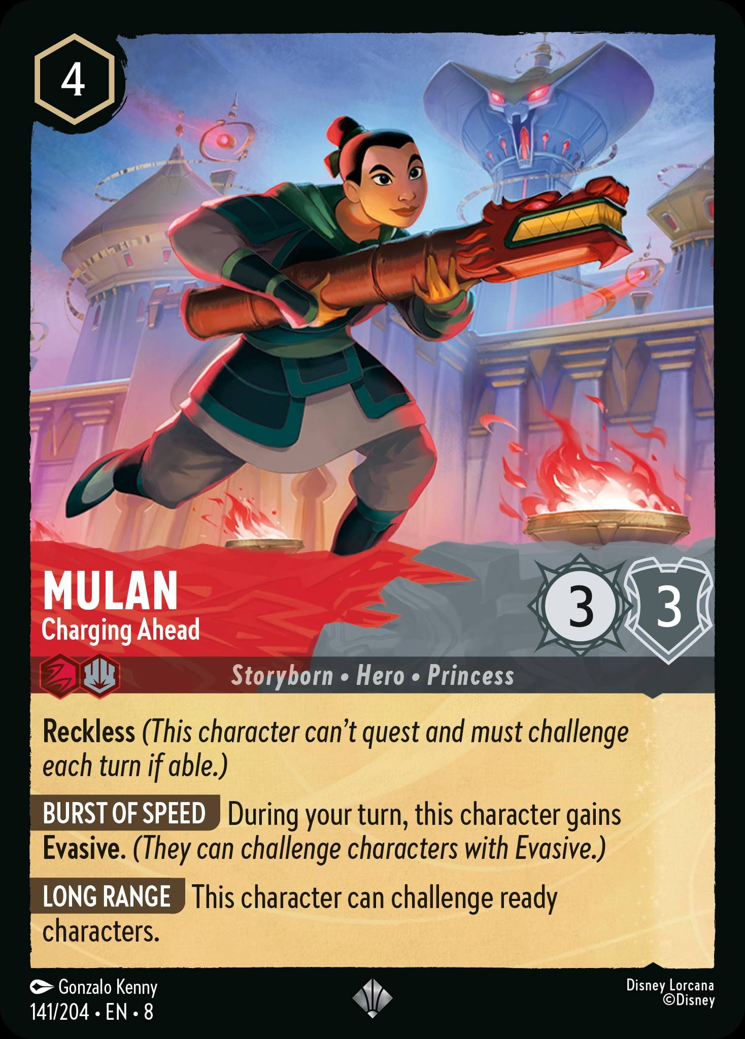 Mulan - Charging Ahead | Reign of Jafar #141 [foil]