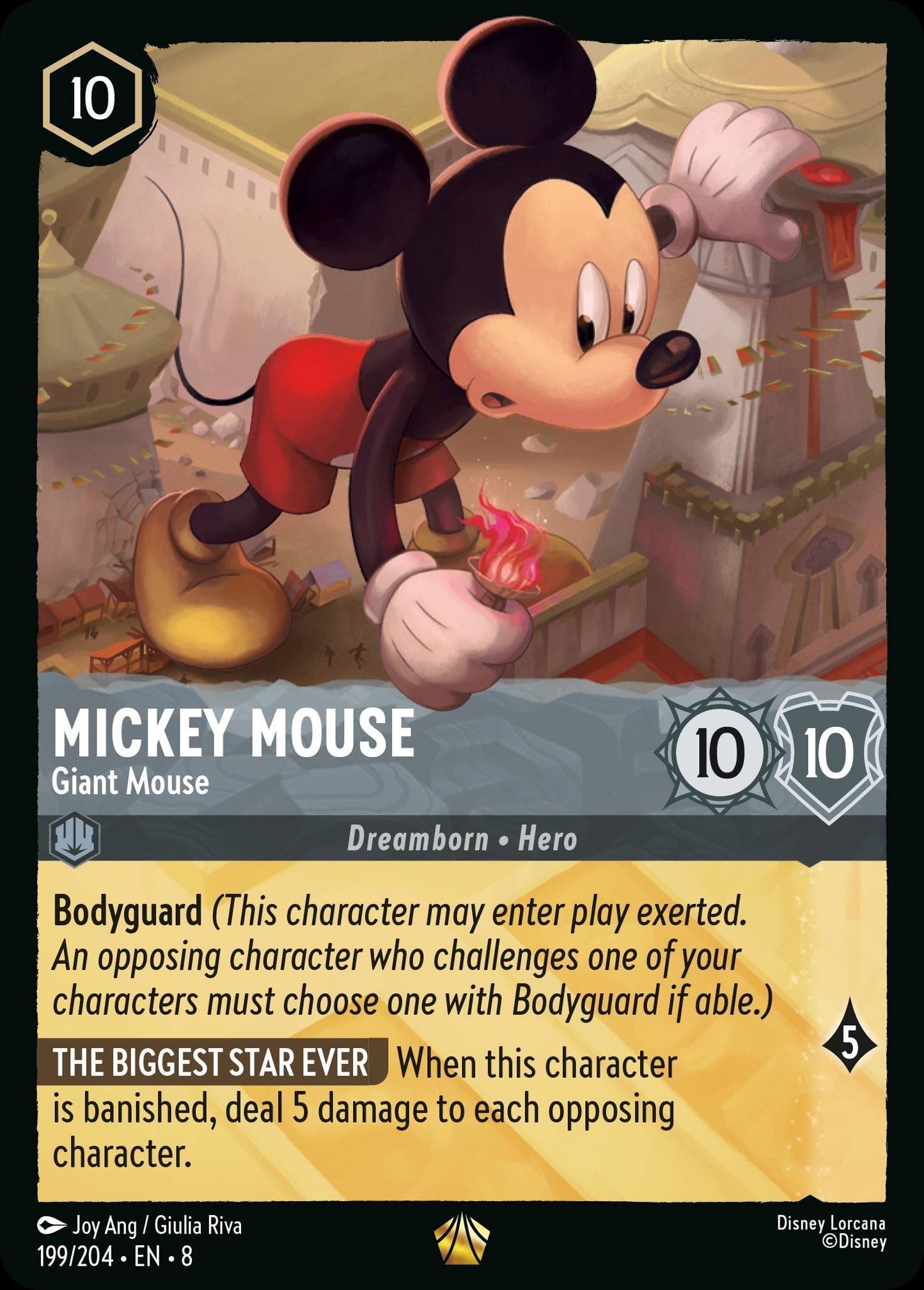 Mickey Mouse - Giant Mouse | Reign of Jafar #199 [foil]