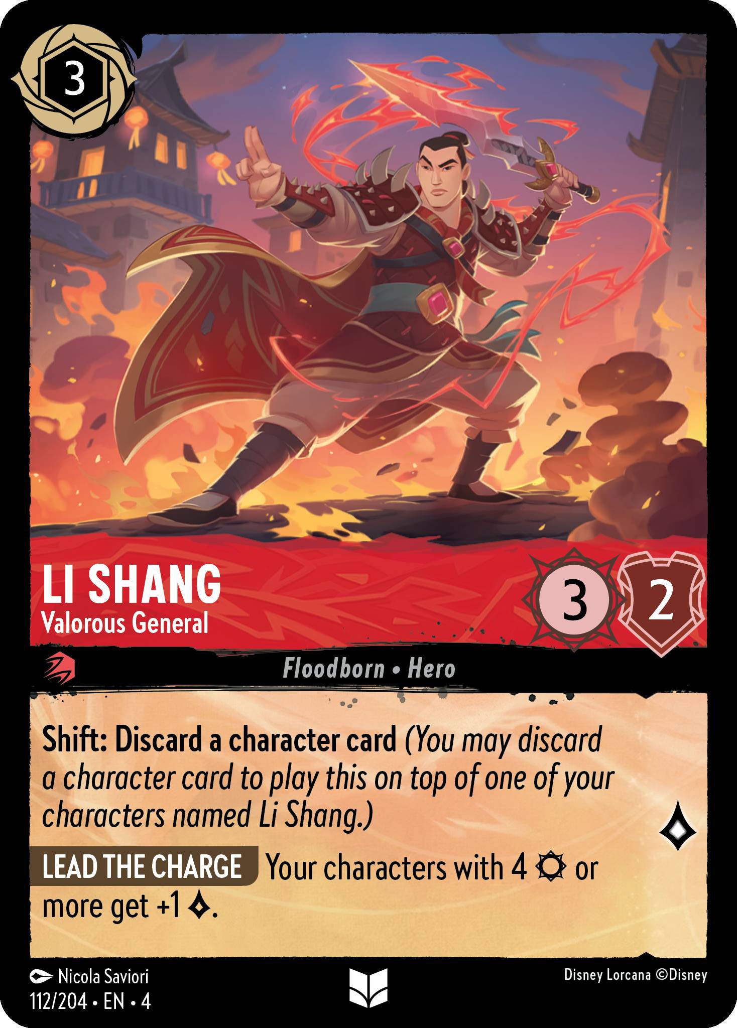 Li Shang - Valorous General | Ursula's Return #112 [foil]