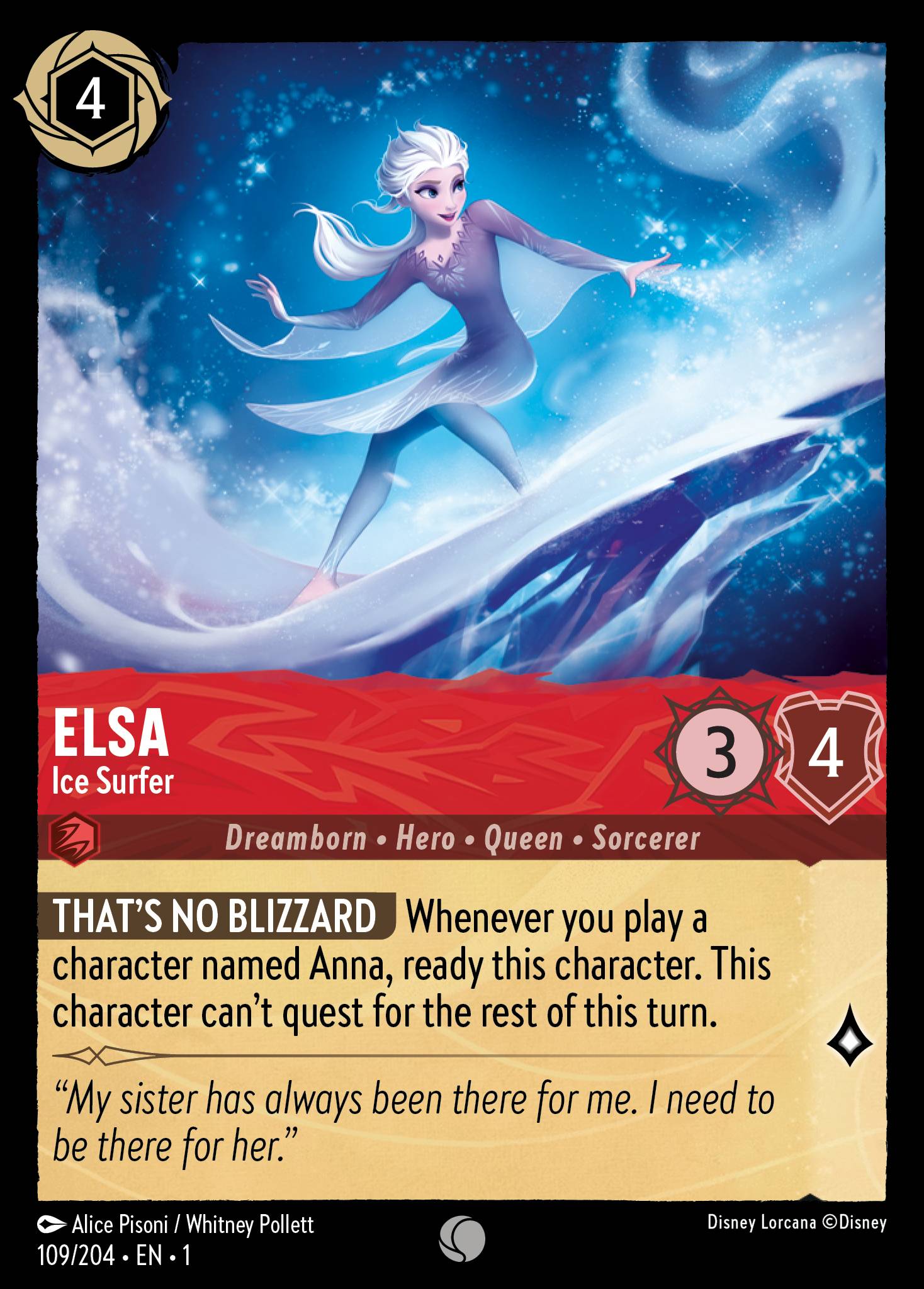 Elsa - Ice Surfer | The First Chapter #109 [foil]
