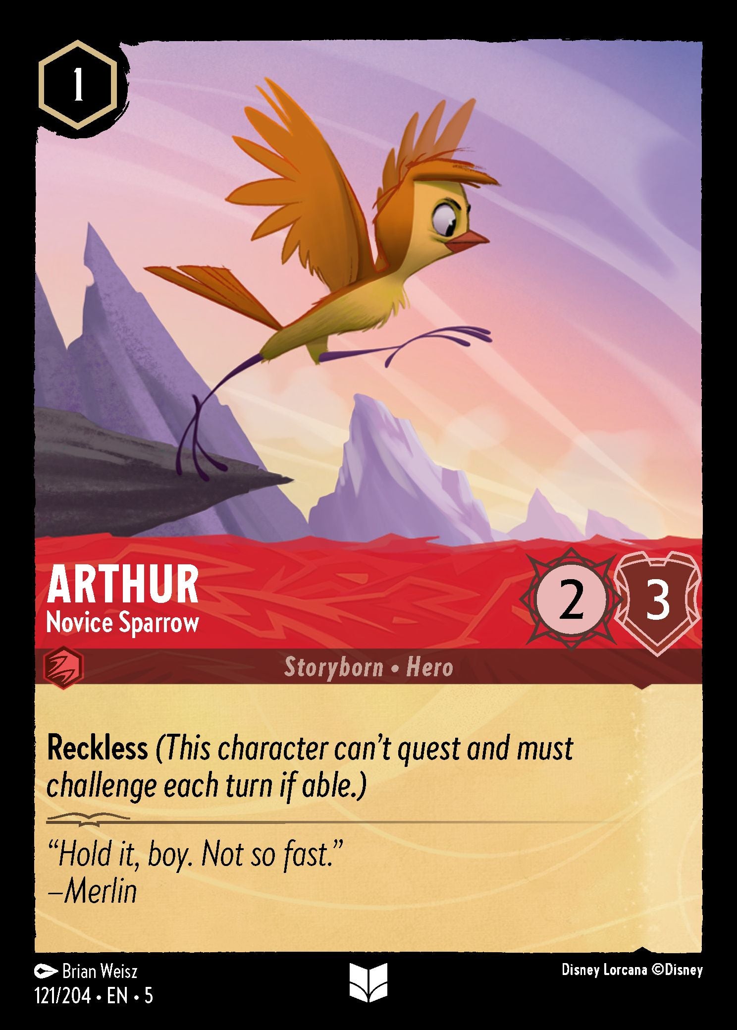 Arthur - Novice Sparrow | Shimmering Skies #121 [foil]