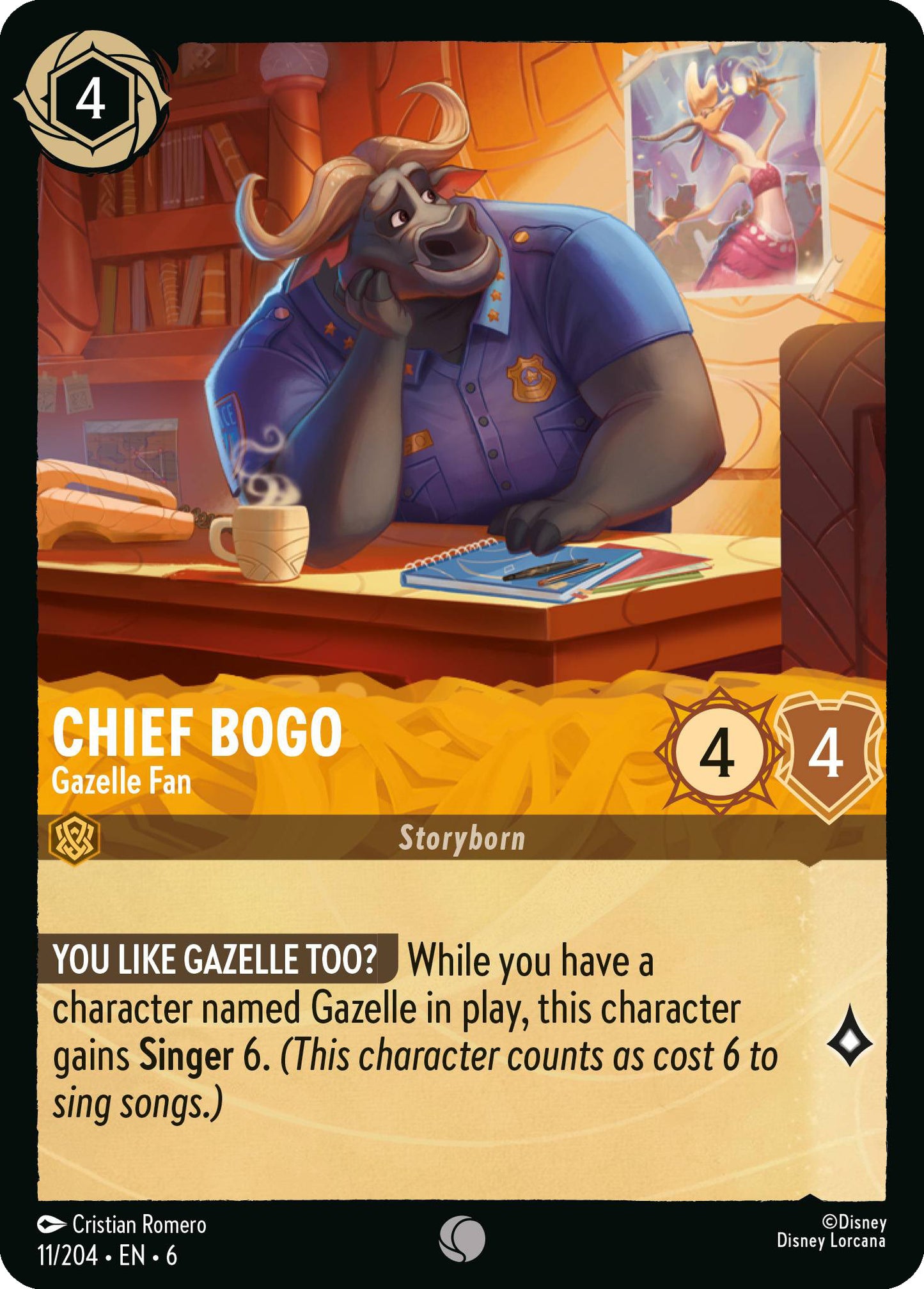 Chief Bogo - Gazelle Fan | Azurite Sea #11 [foil]