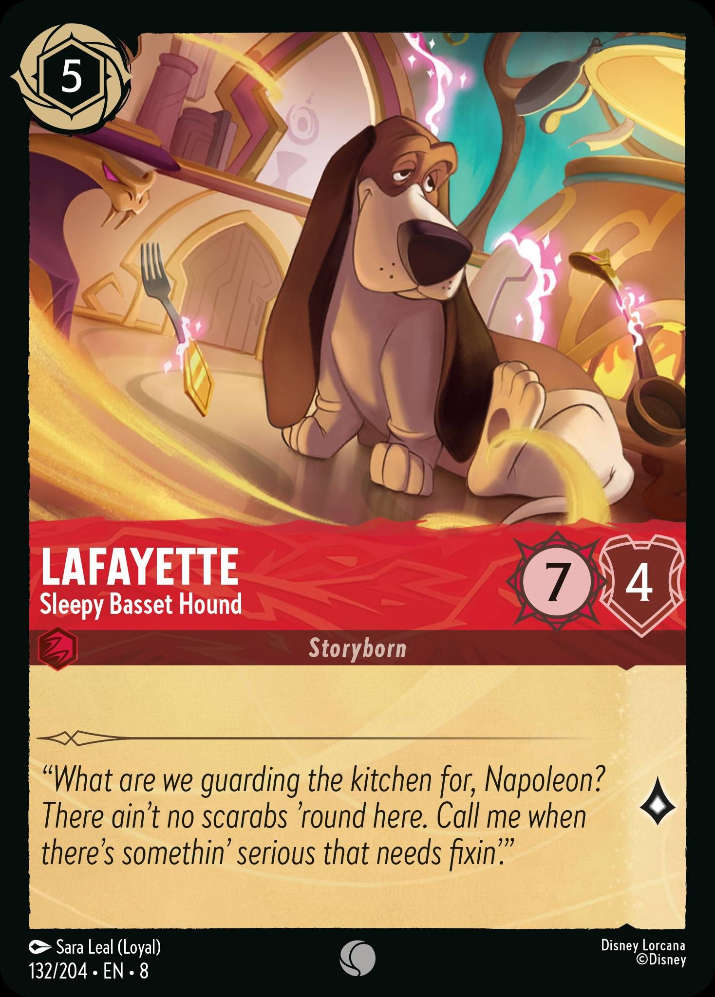Lafayette - Sleepy Basset Hound | Reign of Jafar #132