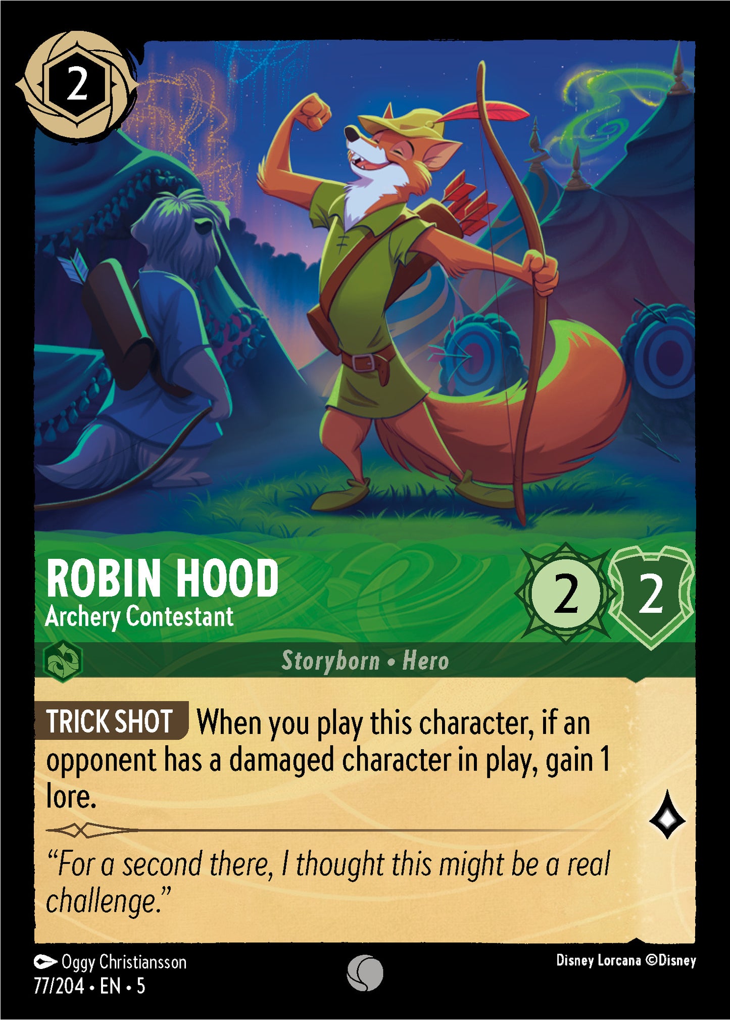 Robin Hood - Archery Contestant | Shimmering Skies #77 [foil]