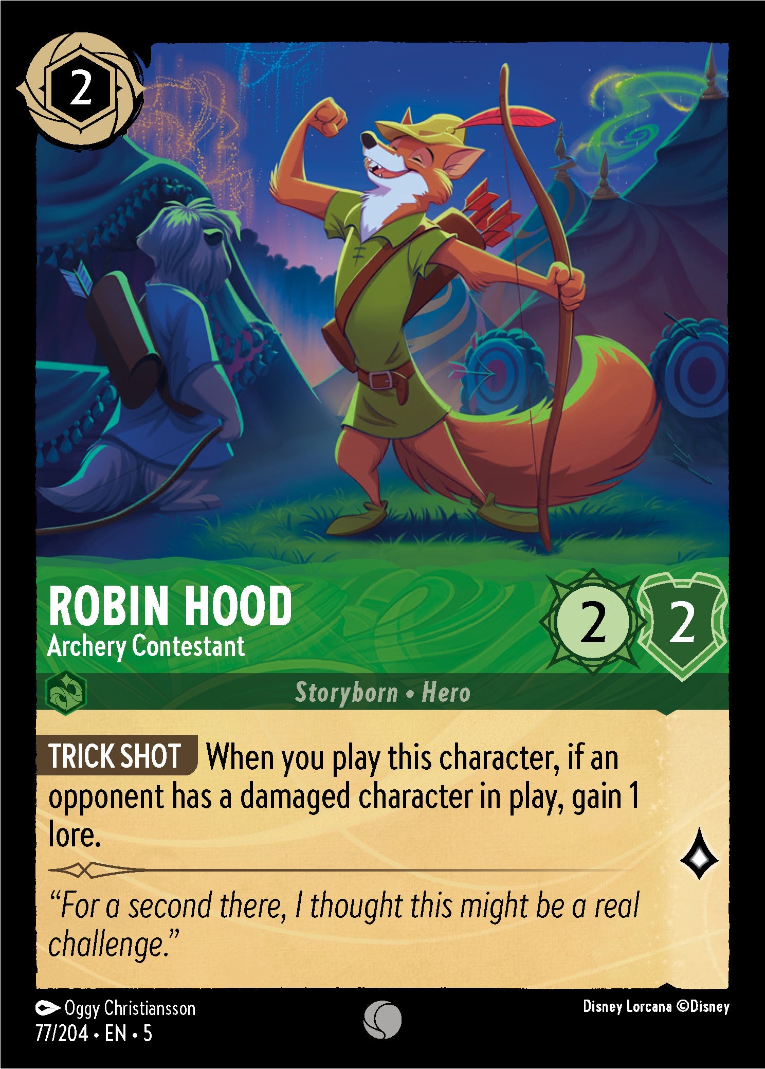 Robin Hood - Archery Contestant | Shimmering Skies #77 [foil]