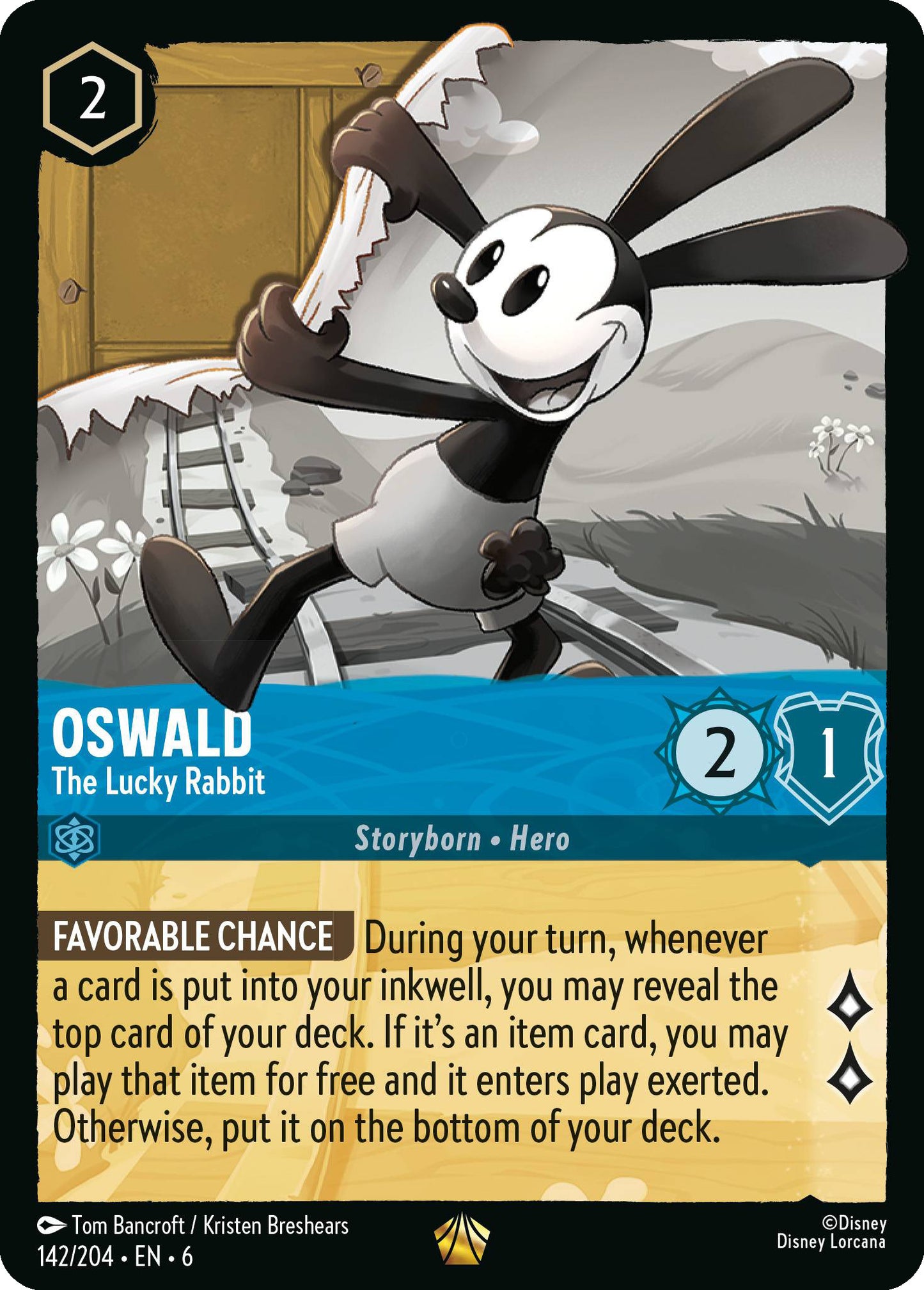 Oswald - The Lucky Rabbit | Azurite Sea #142 [foil]