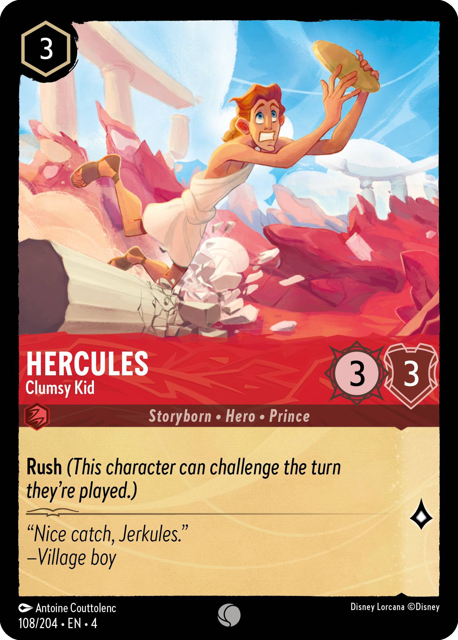 Hercules - Clumsy Kid | Ursula's Return #108 [foil]