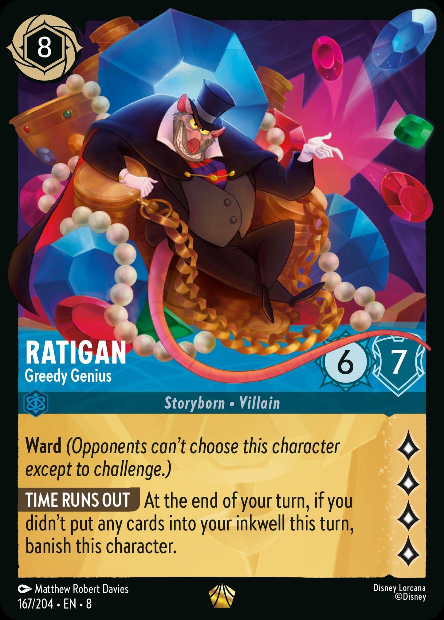 Ratigan - Greedy Genius | Reign of Jafar #167 [foil]