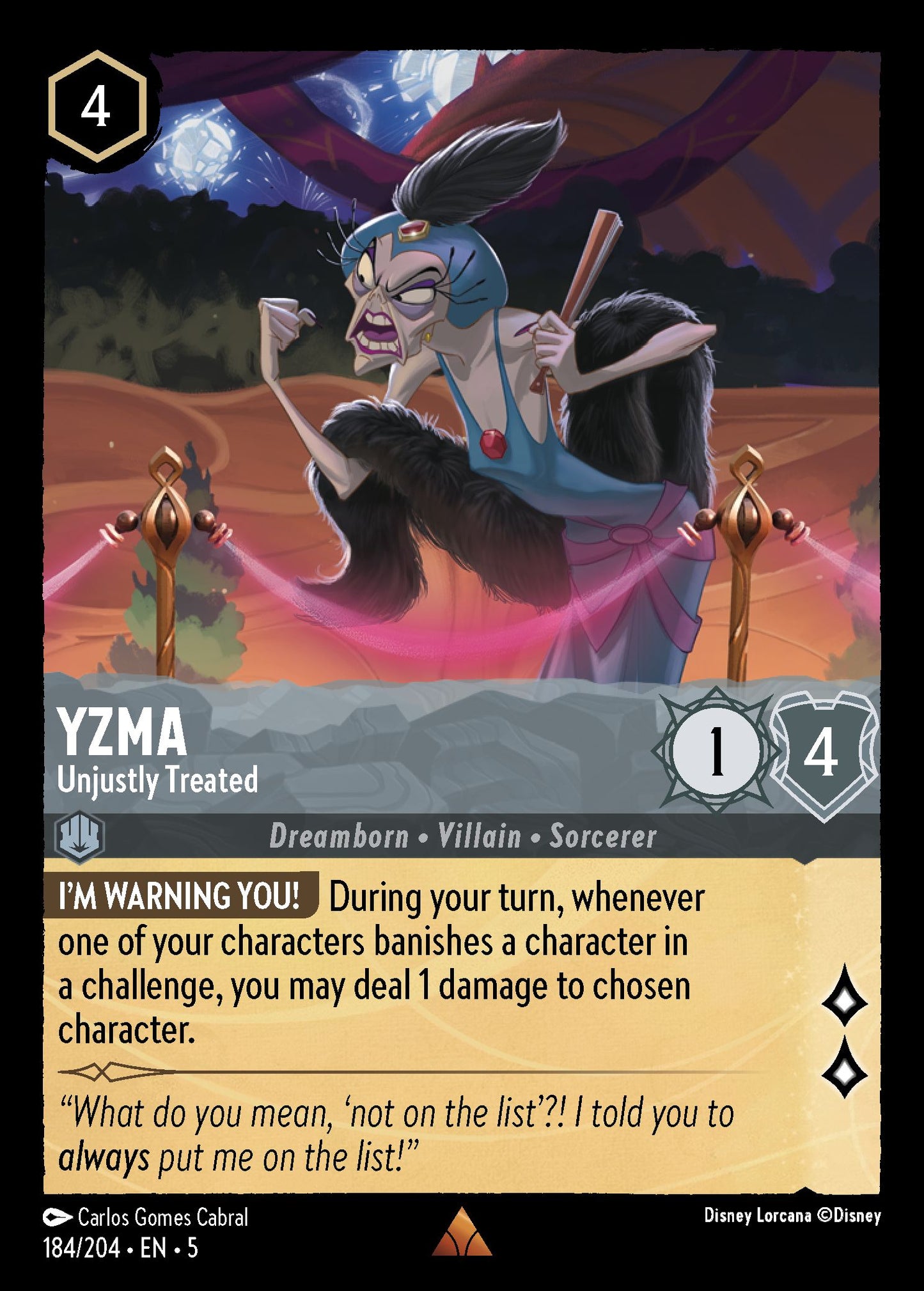Yzma - Unjustly Treated | Shimmering Skies #184 [foil]