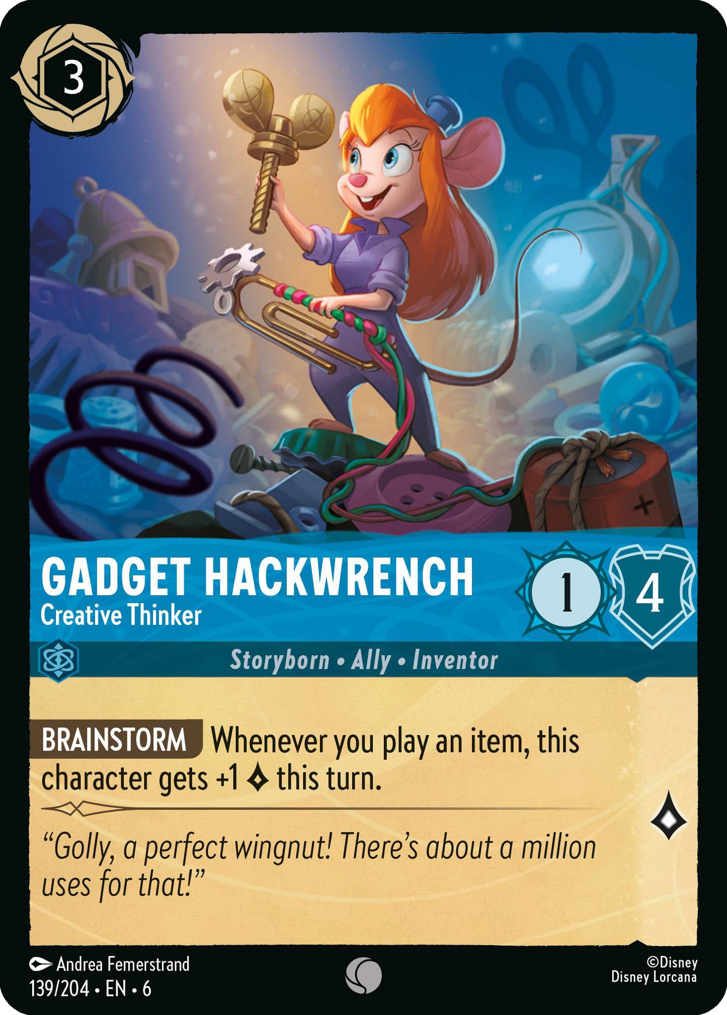 Gadget Hackwrench - Creative Thinker | Azurite Sea #139 [foil]