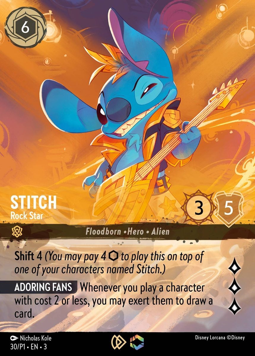 Stitch - Rock Star | Promo Set 1 #30 [foil]