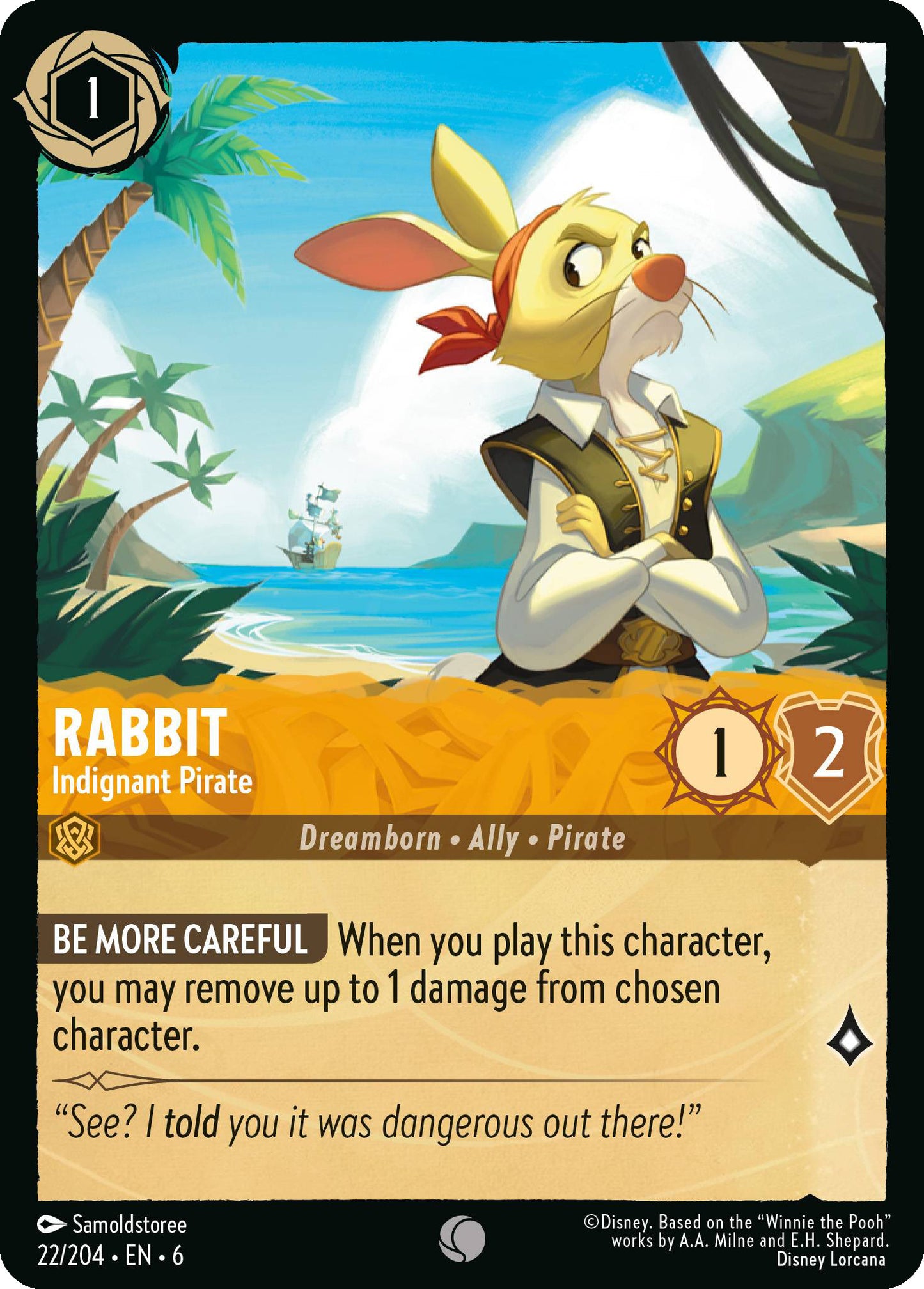 Rabbit - Indignant Pirate | Azurite Sea #22 [foil]