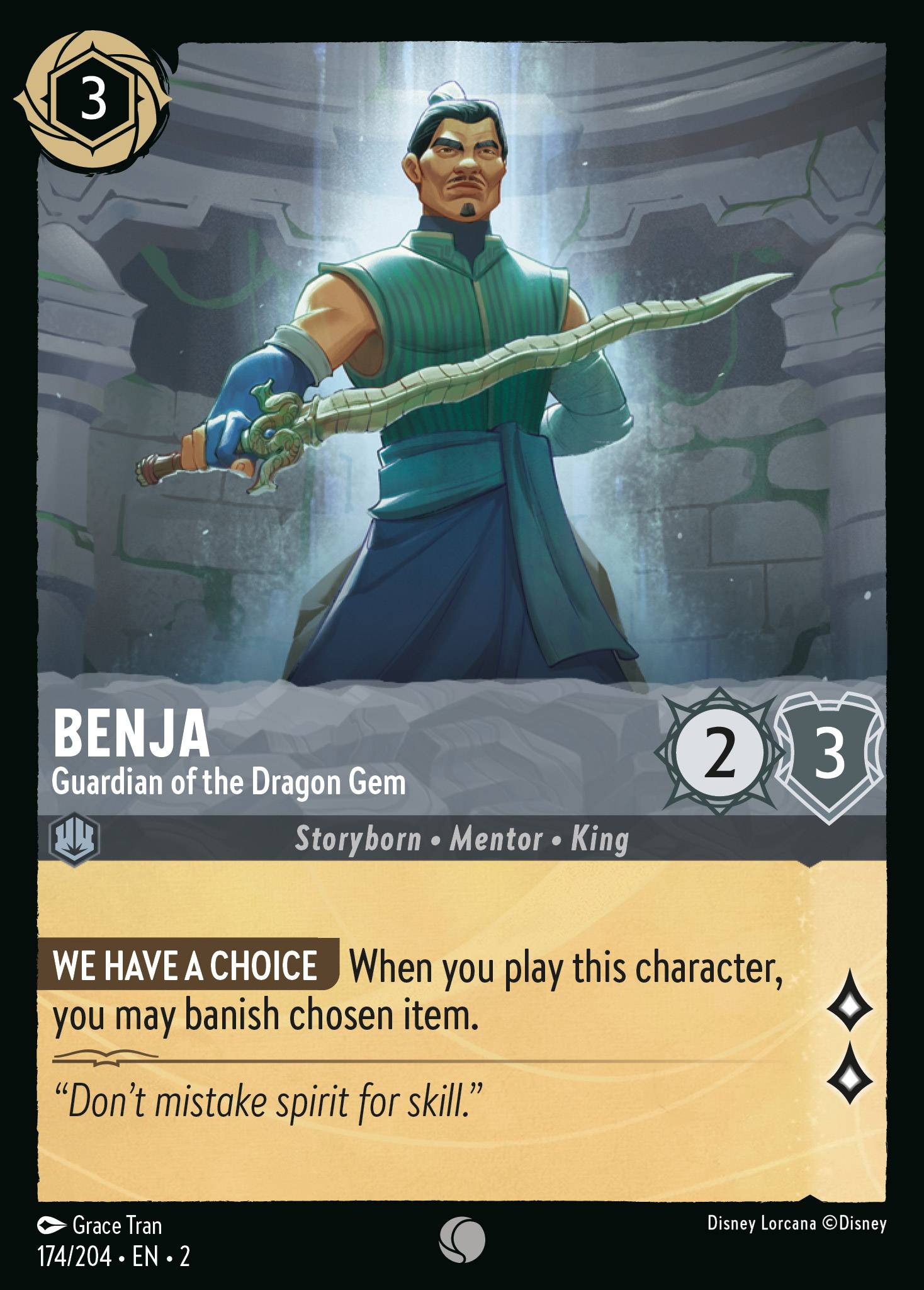 Benja - Guardian of the Dragon Gem | Rise of the Floodborn #174 [foil]