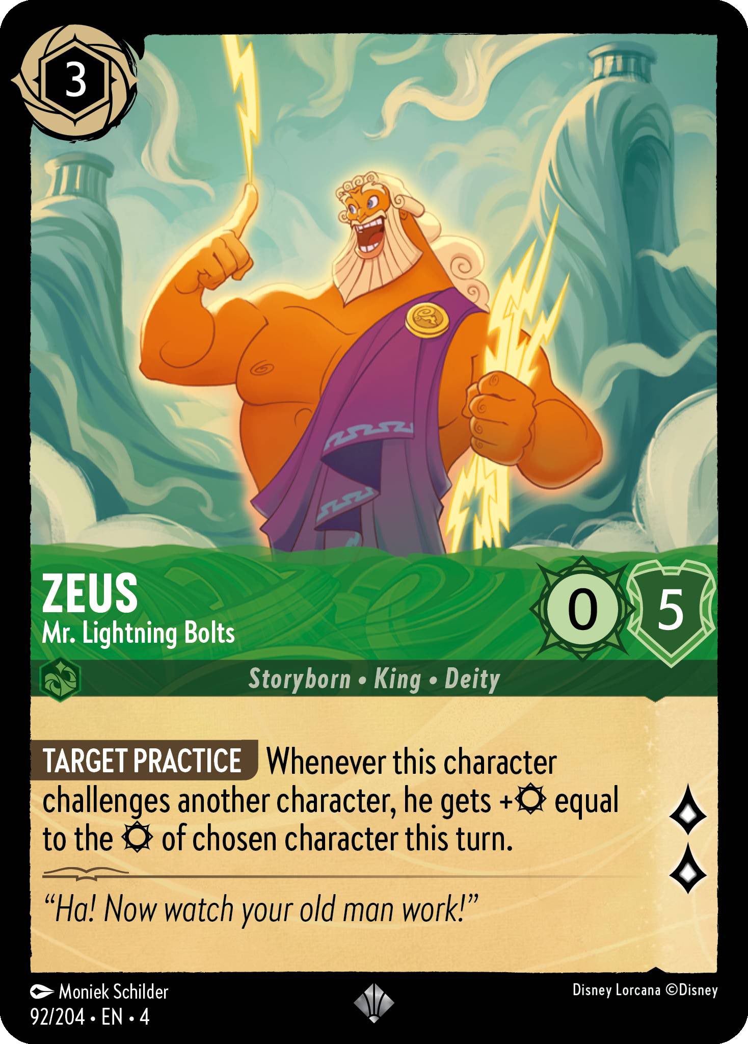Zeus - Mr. Lightning Bolts | Ursula's Return #92 [foil]