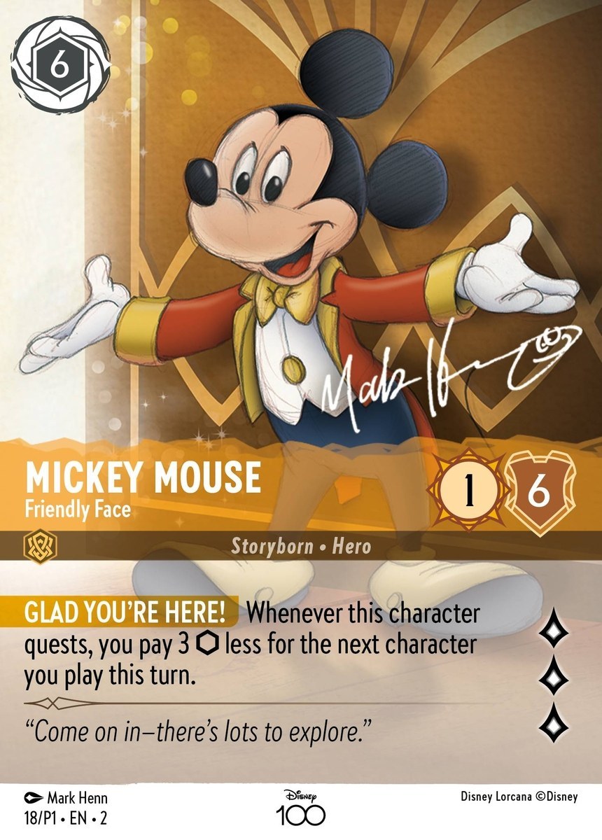 Mickey Mouse - Friendly Face | Promo Set 1 #18 [foil]