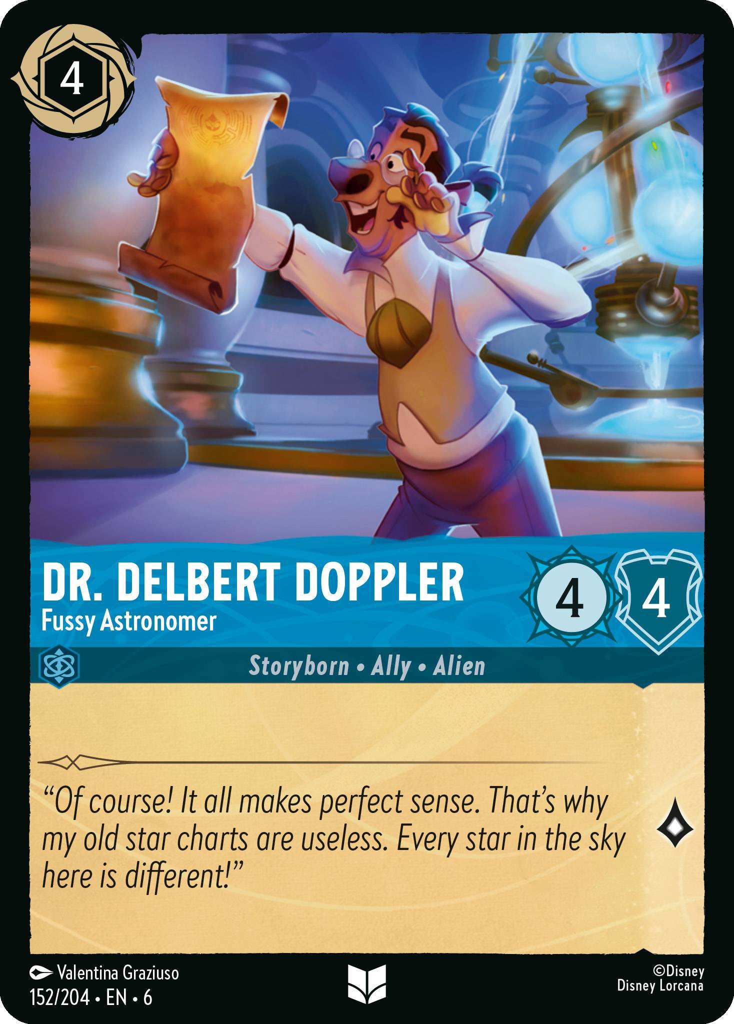Dr. Delbert Doppler - Fussy Astronomer | Azurite Sea #152 [foil]