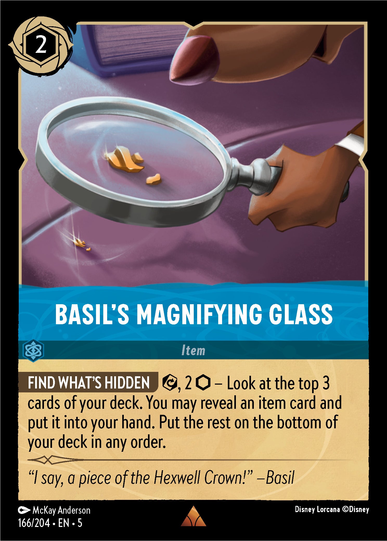 Basil's Magnifying Glass | Shimmering Skies #166 [foil]