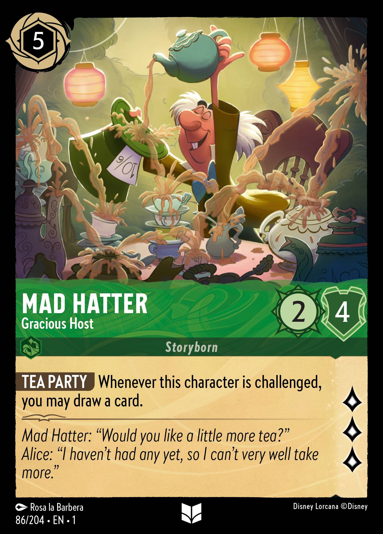 Mad Hatter - Gracious Host | The First Chapter #86 [foil]